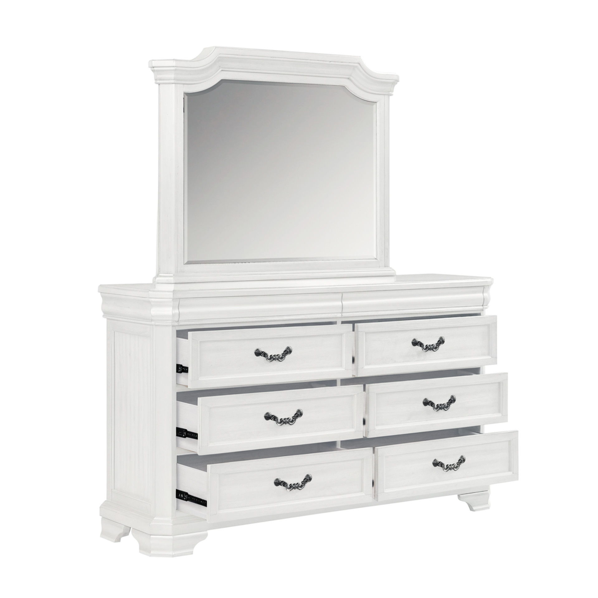 Lyndhurst - Landscape Mirror - Vintage White