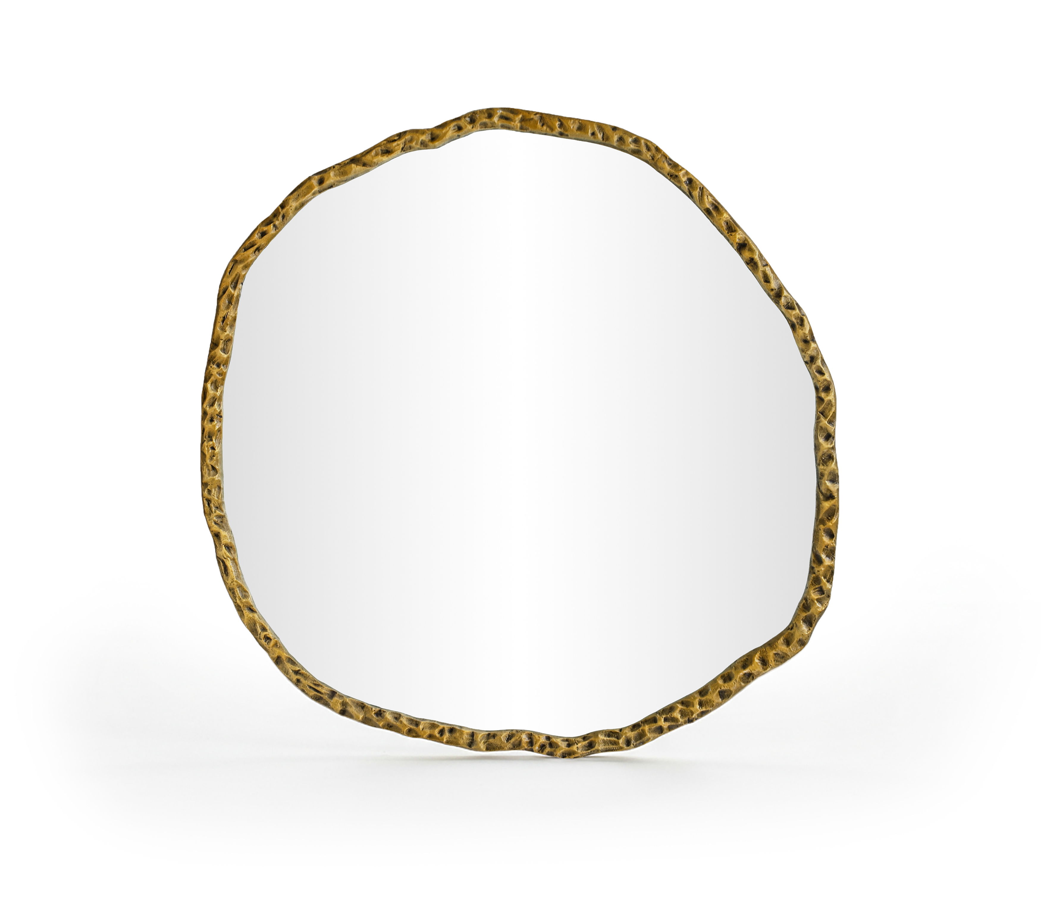 Molten - 36" Iron Mirror - Gold
