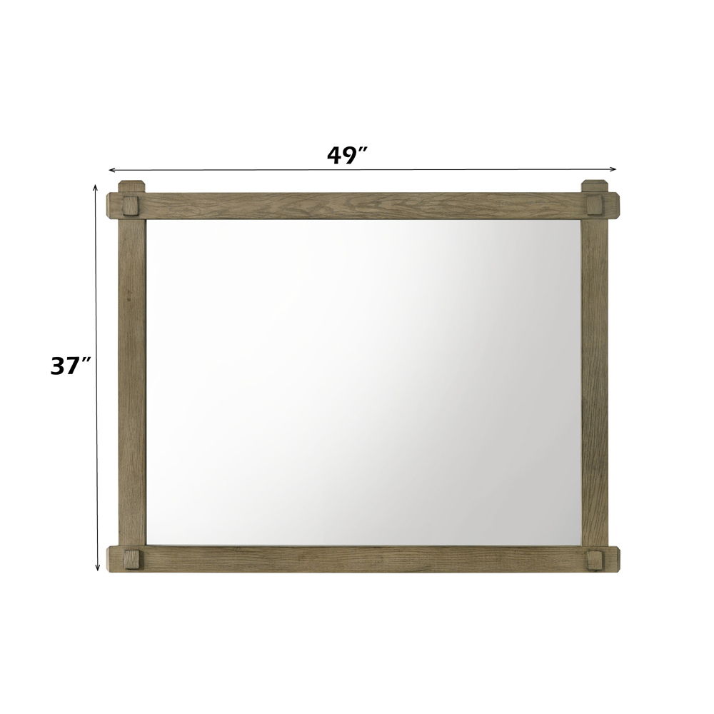 Colton - Mirror - Antique White Oak, dark brown, view 6