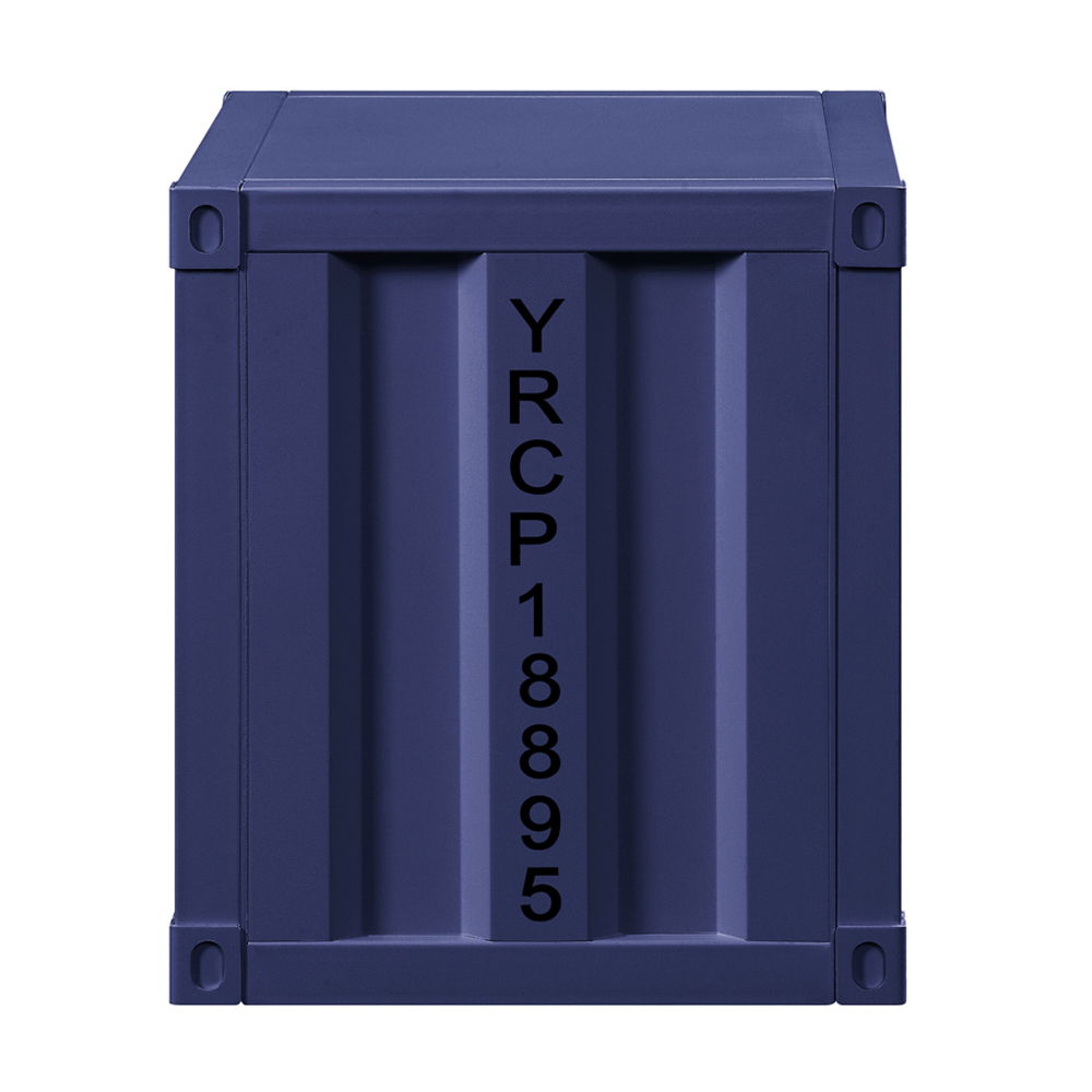 Cargo - Nightstand With USB - Blue, blue, view 3