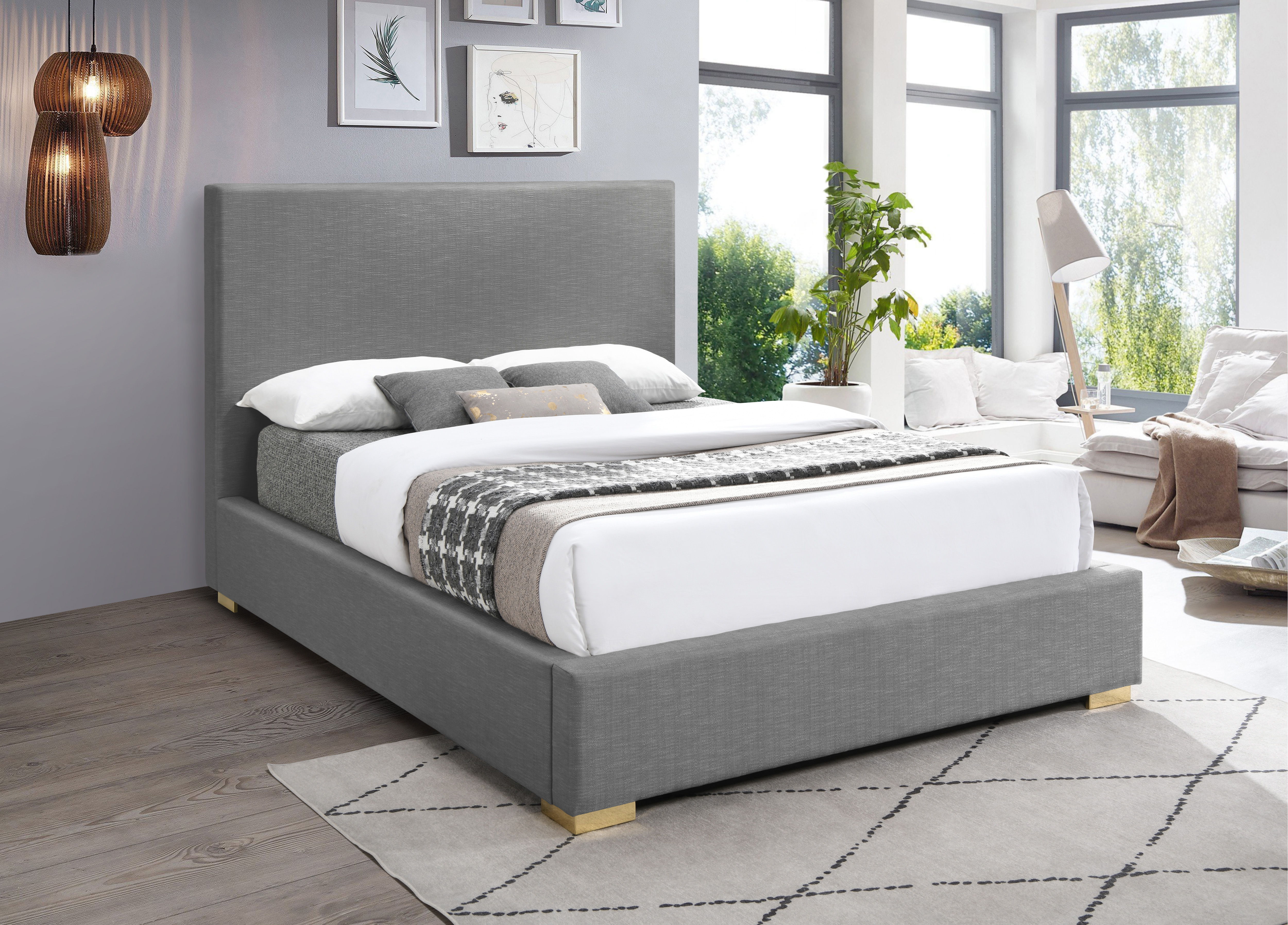 Crosby - Queen Bed - Gray