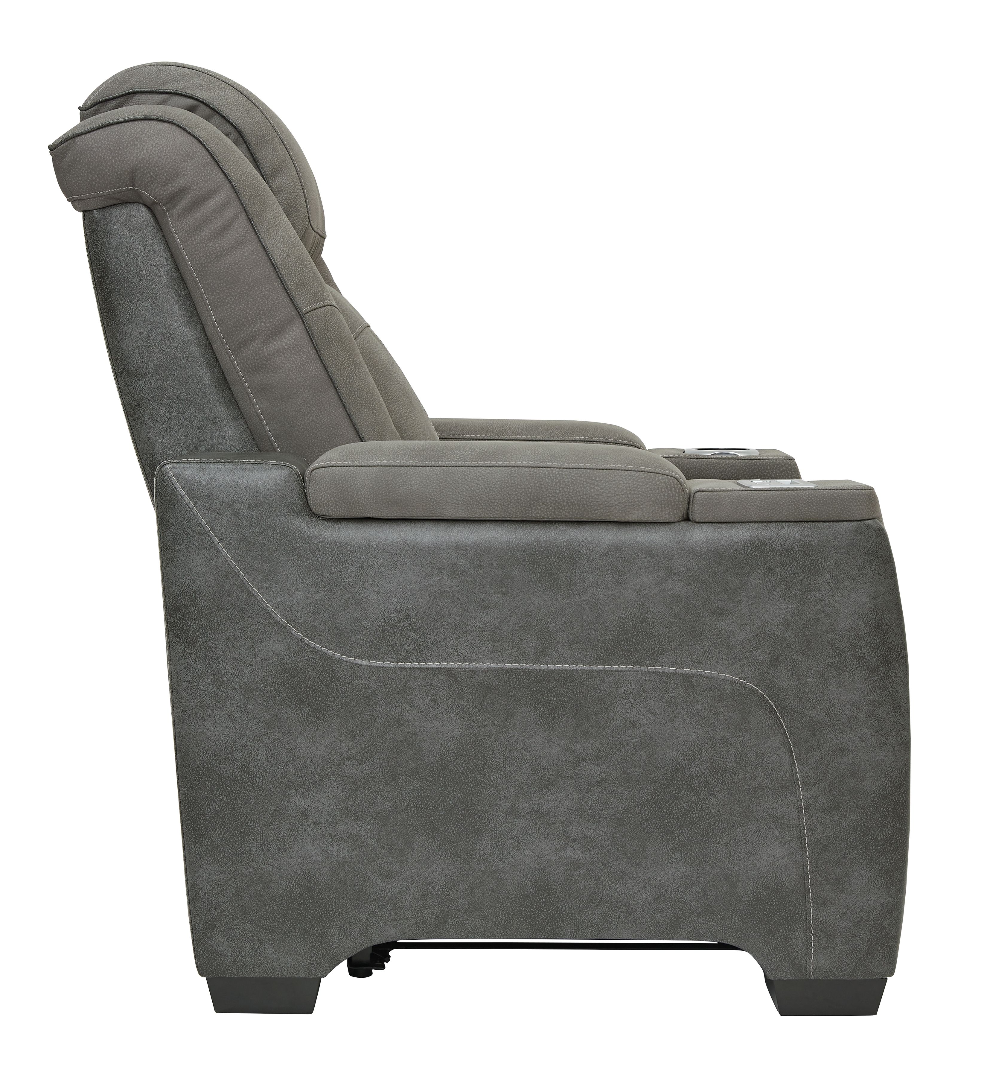 Ashley Furniture Next-Gen Durapella - Power Recliner/Headrest - Slate - Image 5
