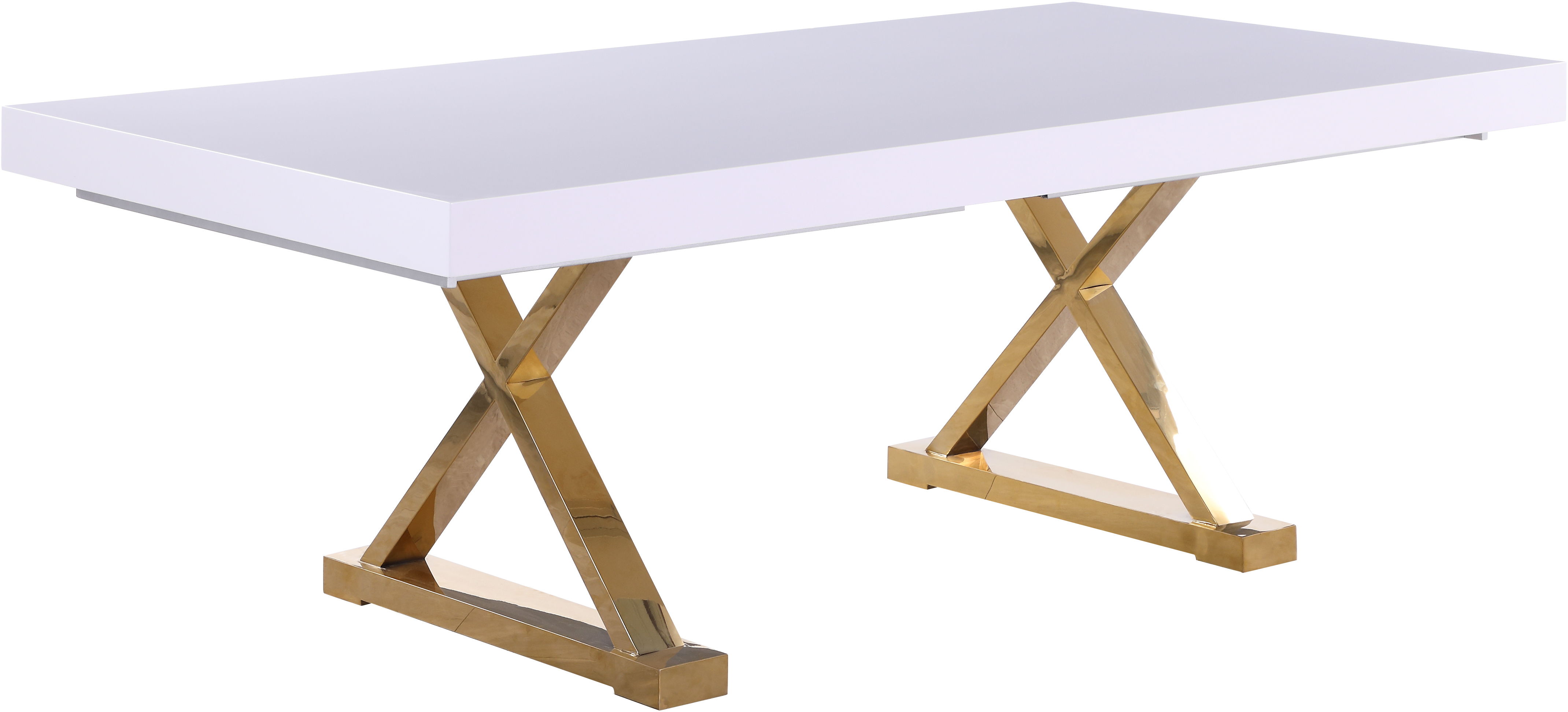 Excel - Steel Extendable Dining Table - White