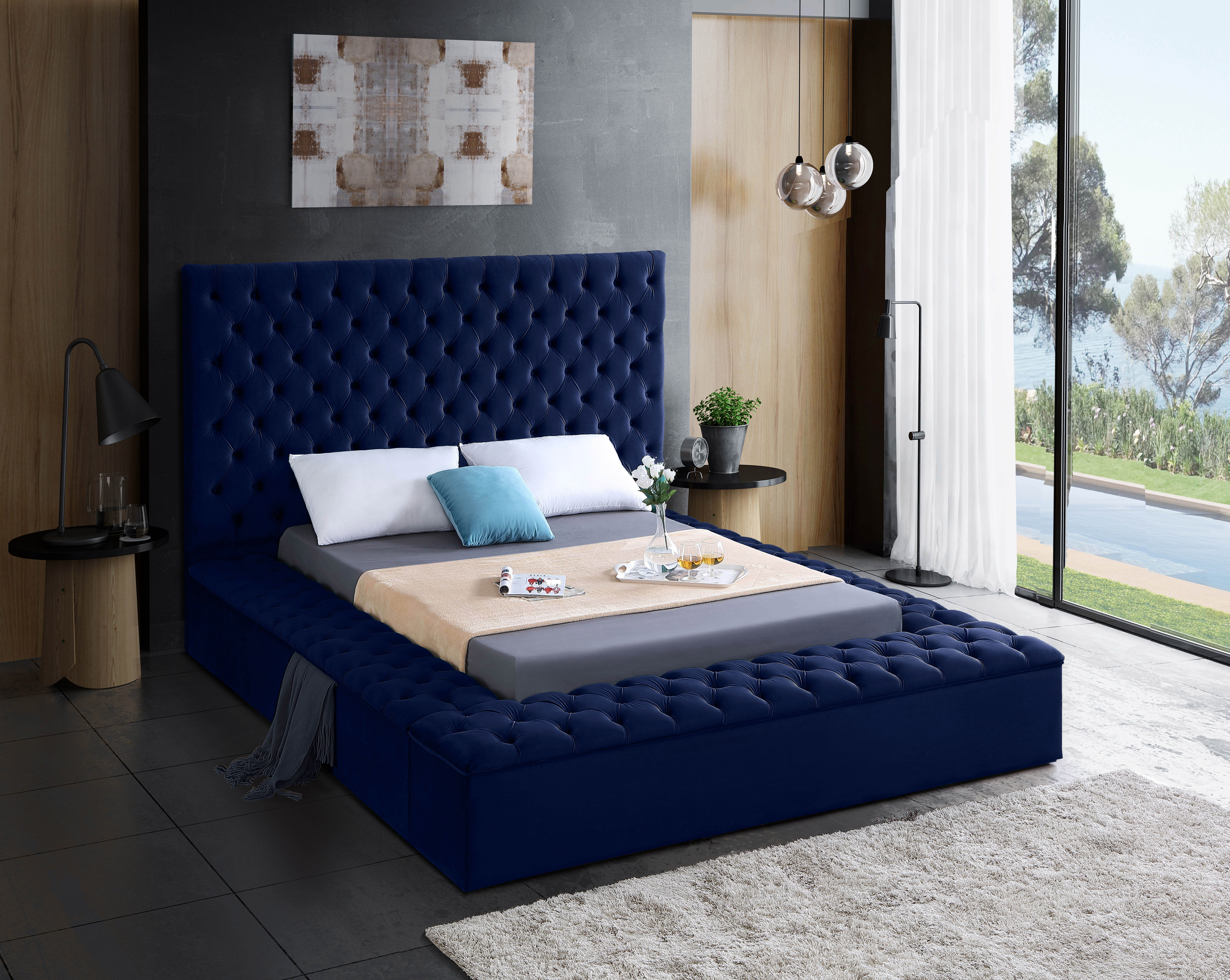 Bliss - Full Bed - Navy