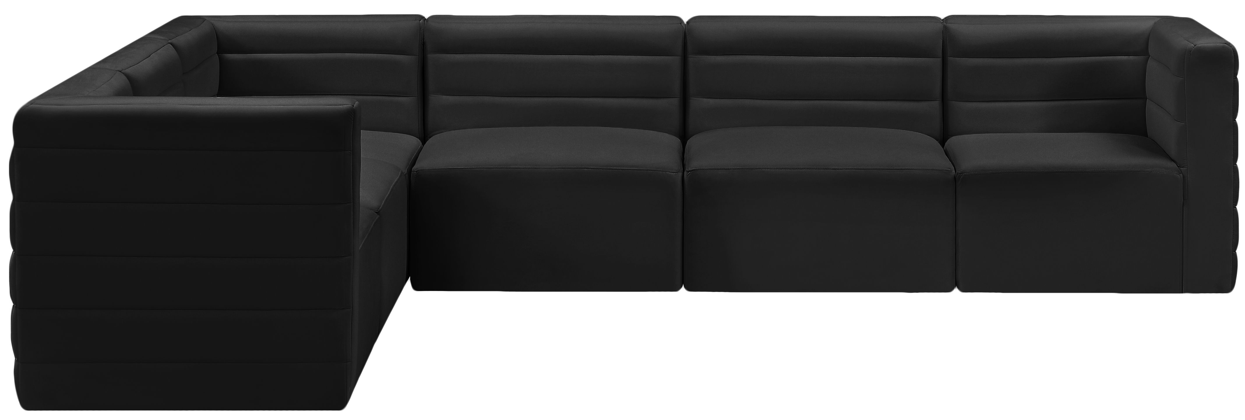 Quincy - 6 Piece Modular Sectional - Black