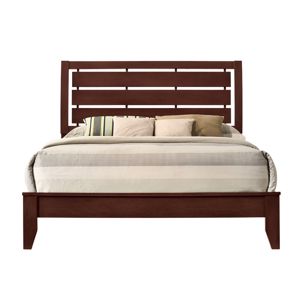 Ilana - Eastern King Bed - Brown Cherry, dark brown, view 7