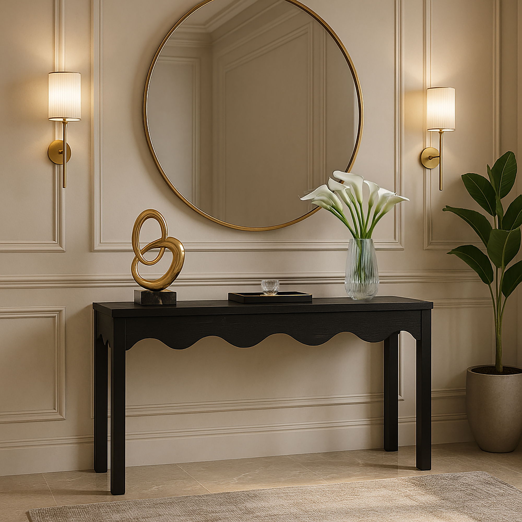 Fiora - Console Table - Black