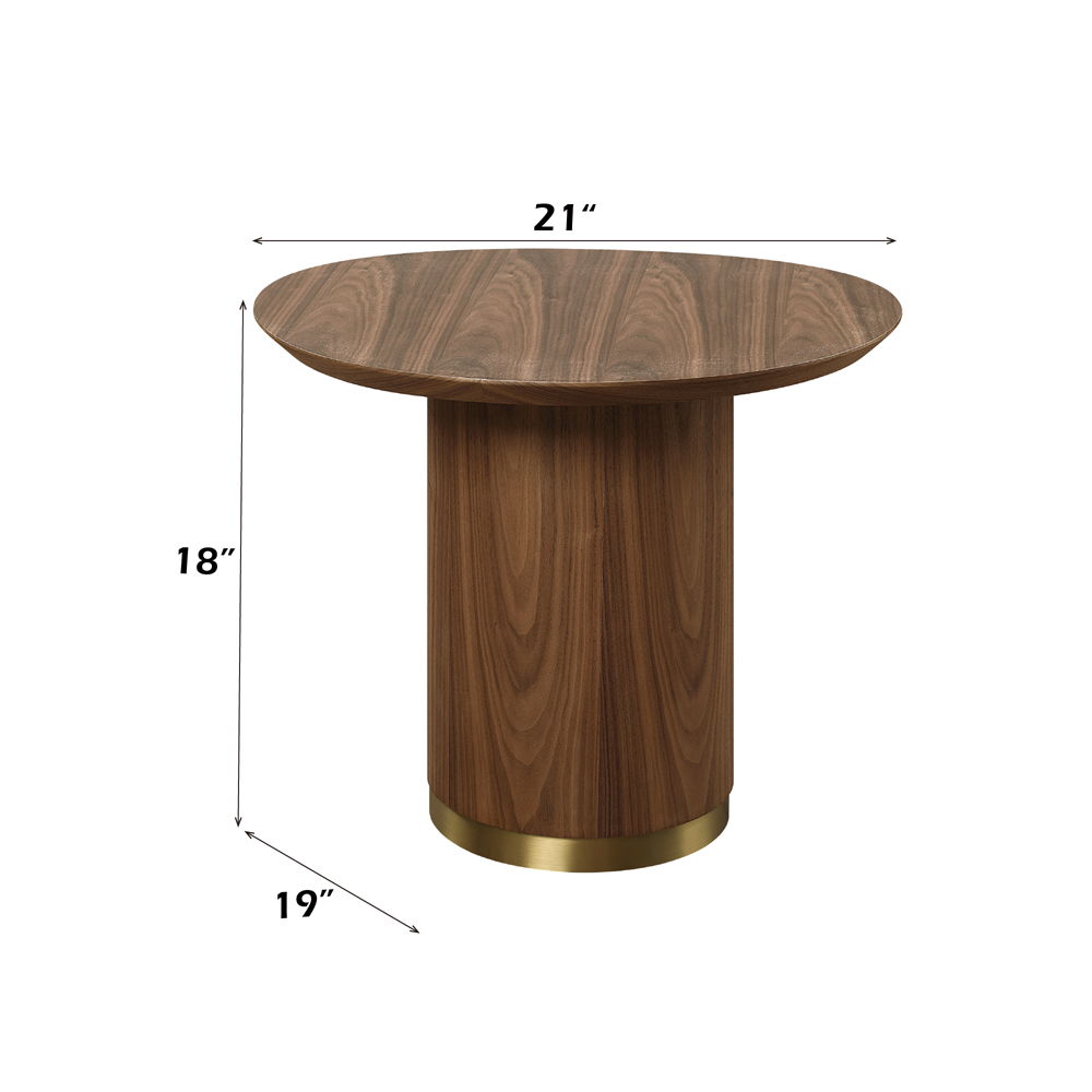 Willene - End Table - Walnut, dark brown, view 5