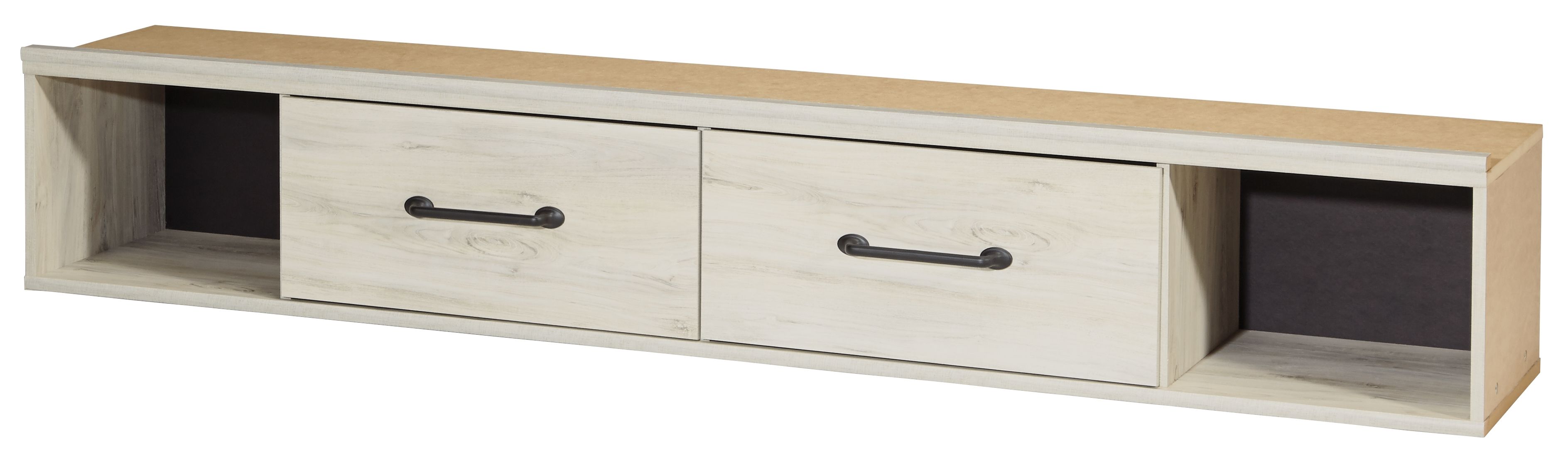 Ashley Furniture Cambeck - 6 Pc. - Dresser, Mirror, King Panel Bed with Side Storage Drawers - Whitewash - Image 9