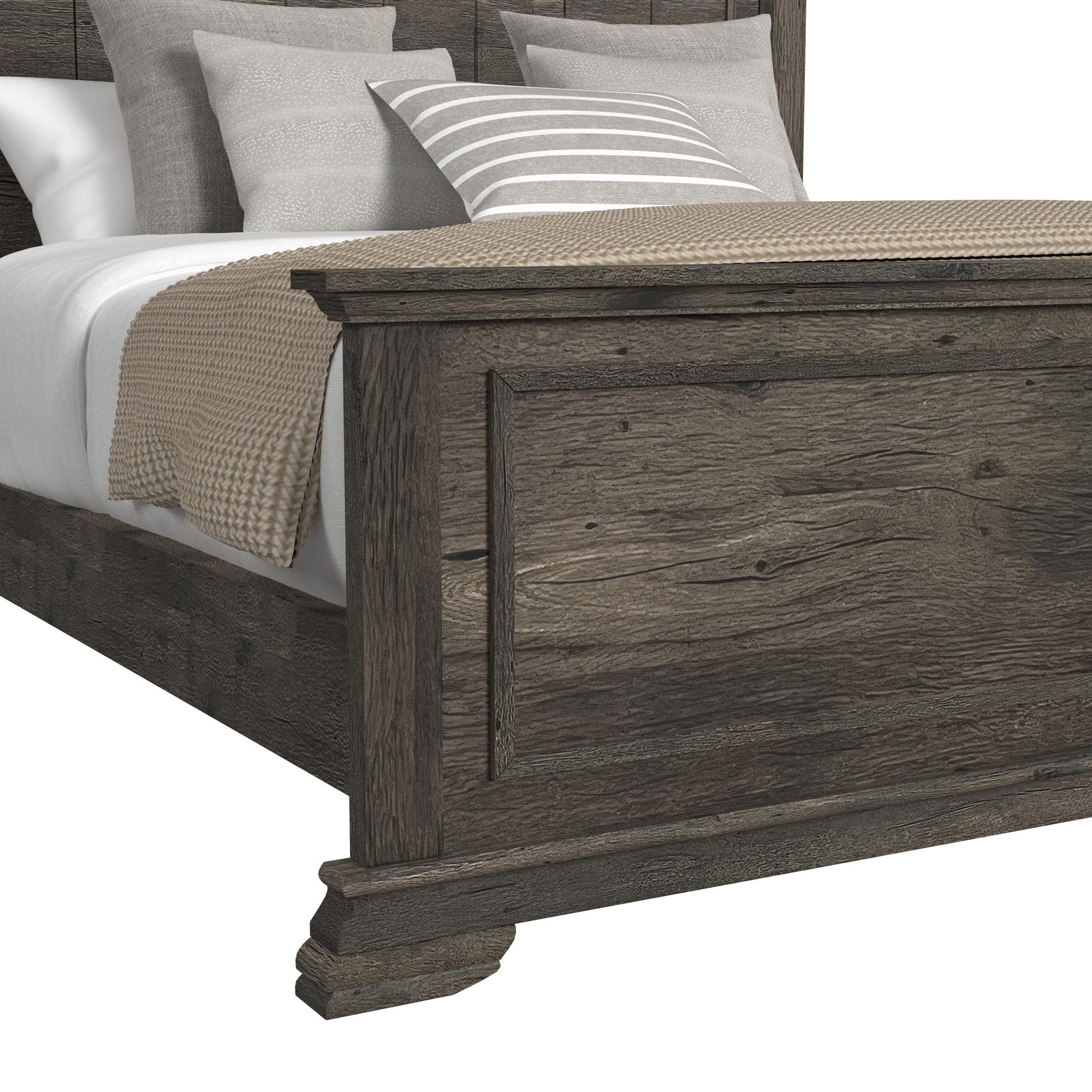 Park Ridge - King Panel Bed - Charcoal
