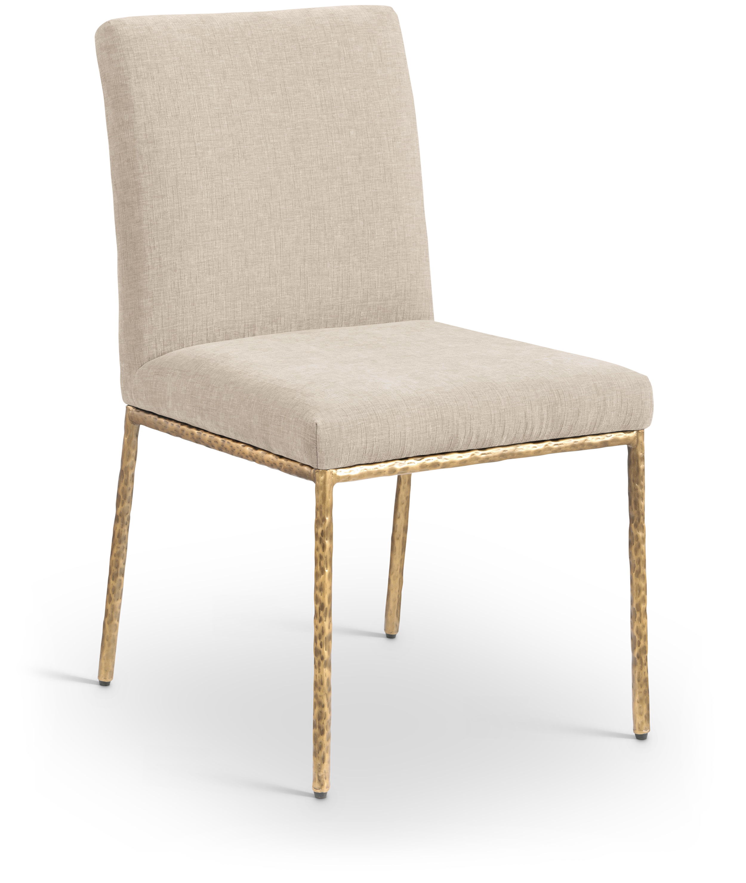 Reeves - Chenille Fabric Upholstered Dining Side Chair (Set of 2) - Beige