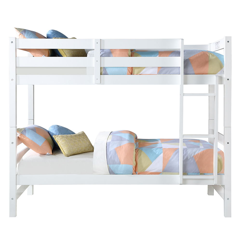 Ronnie - Twin Over Twin Bunk Bed - White, white, view 5