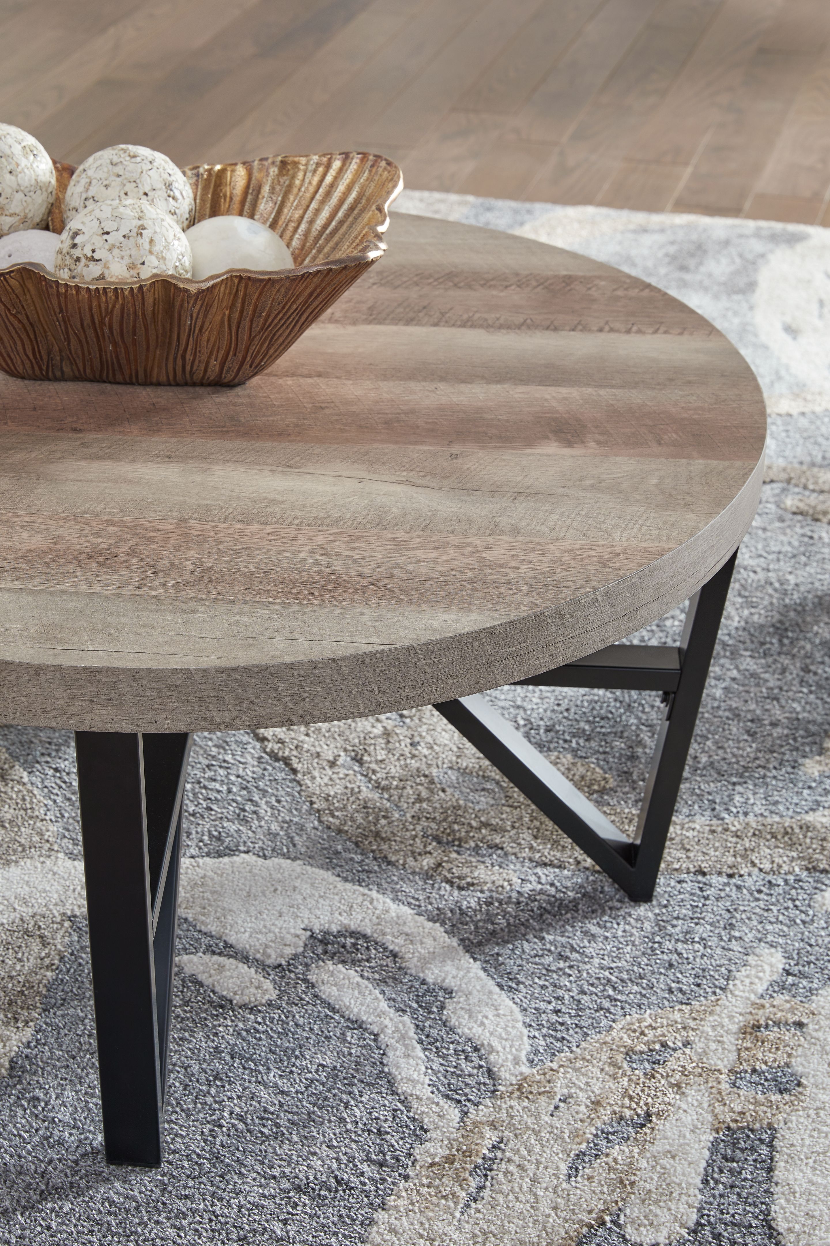 Ashley Furniture Deanlee - Occasional Table Set (Set of 3) - Grayish Brown / Black - Image 4