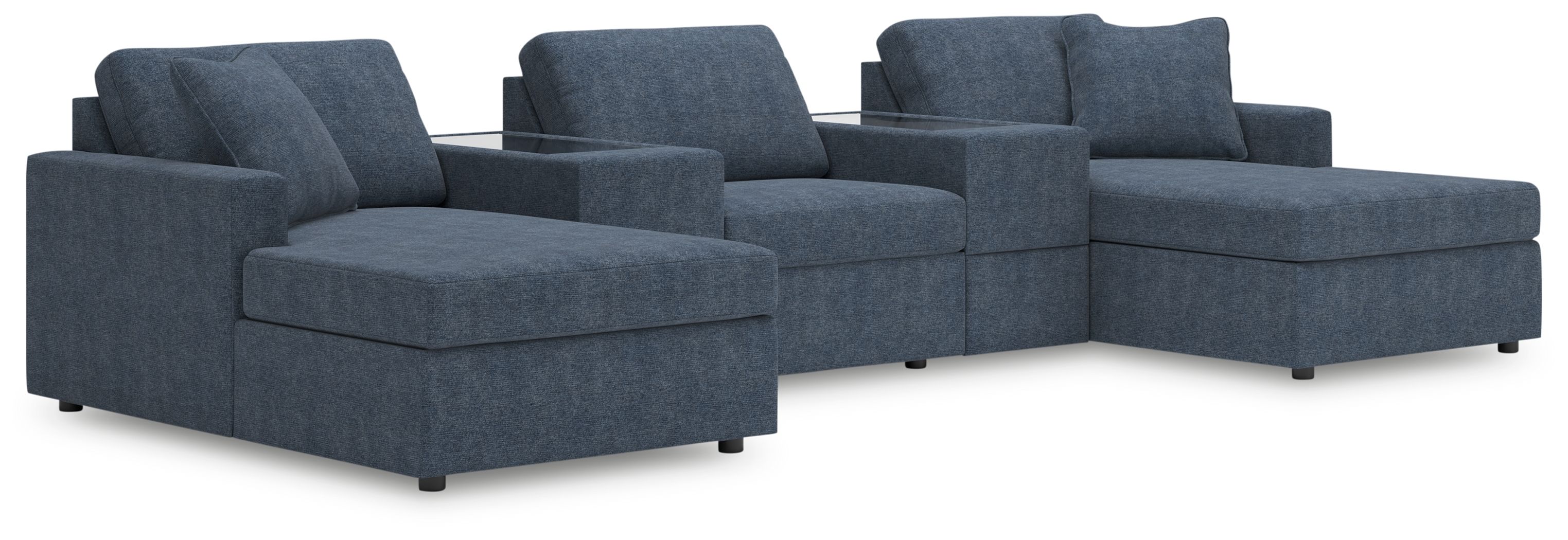 5 Pc · Pit Sectional With Storage Consoles