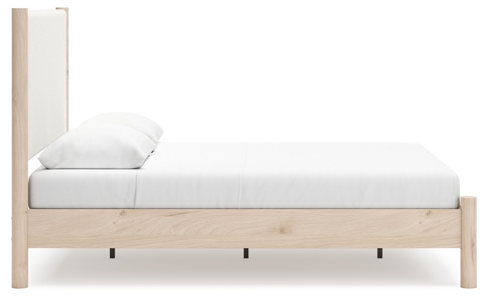 Ashley Furniture Cadmori - Queen Upholstered Panel Bed - Two-tone - Image 8