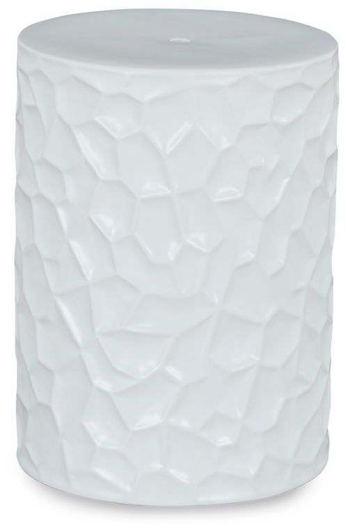 Jungrove - Indoor/Outdoor Stool - White, white