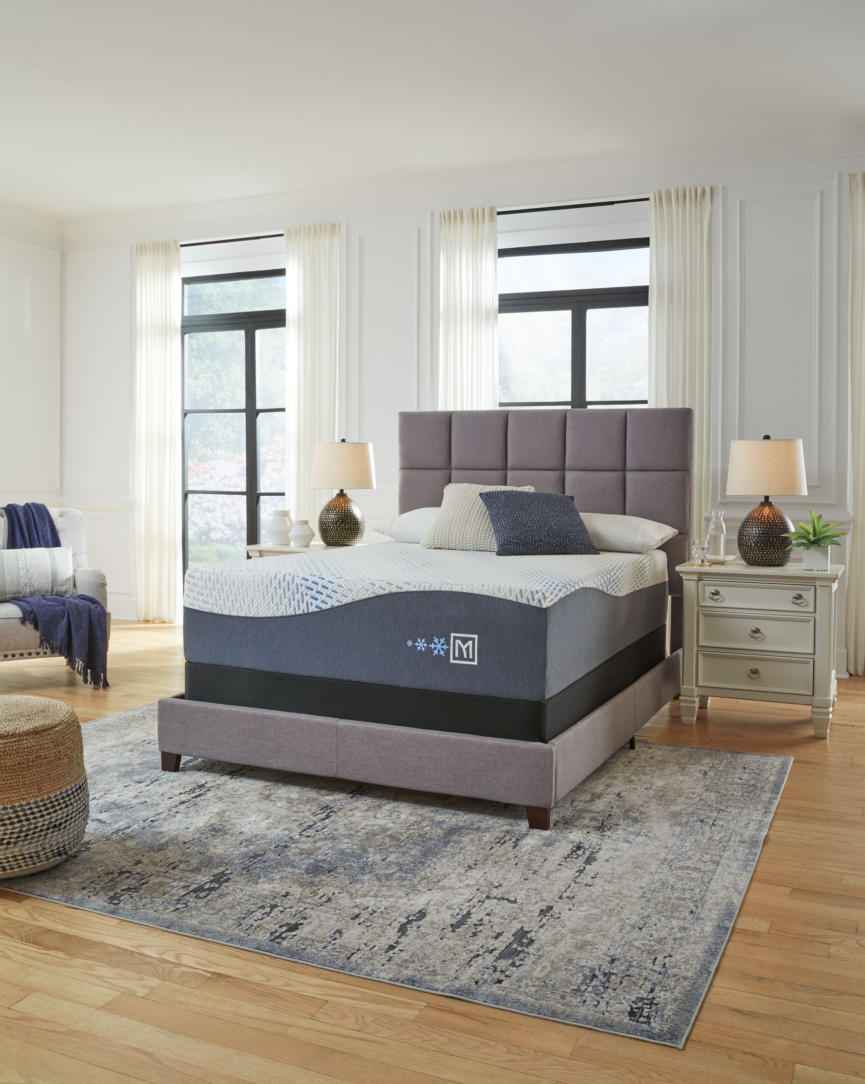 Ashley Furniture Millennium Luxury Gel Memory Foam - Luxury Gel King Mattress - White - Image 7
