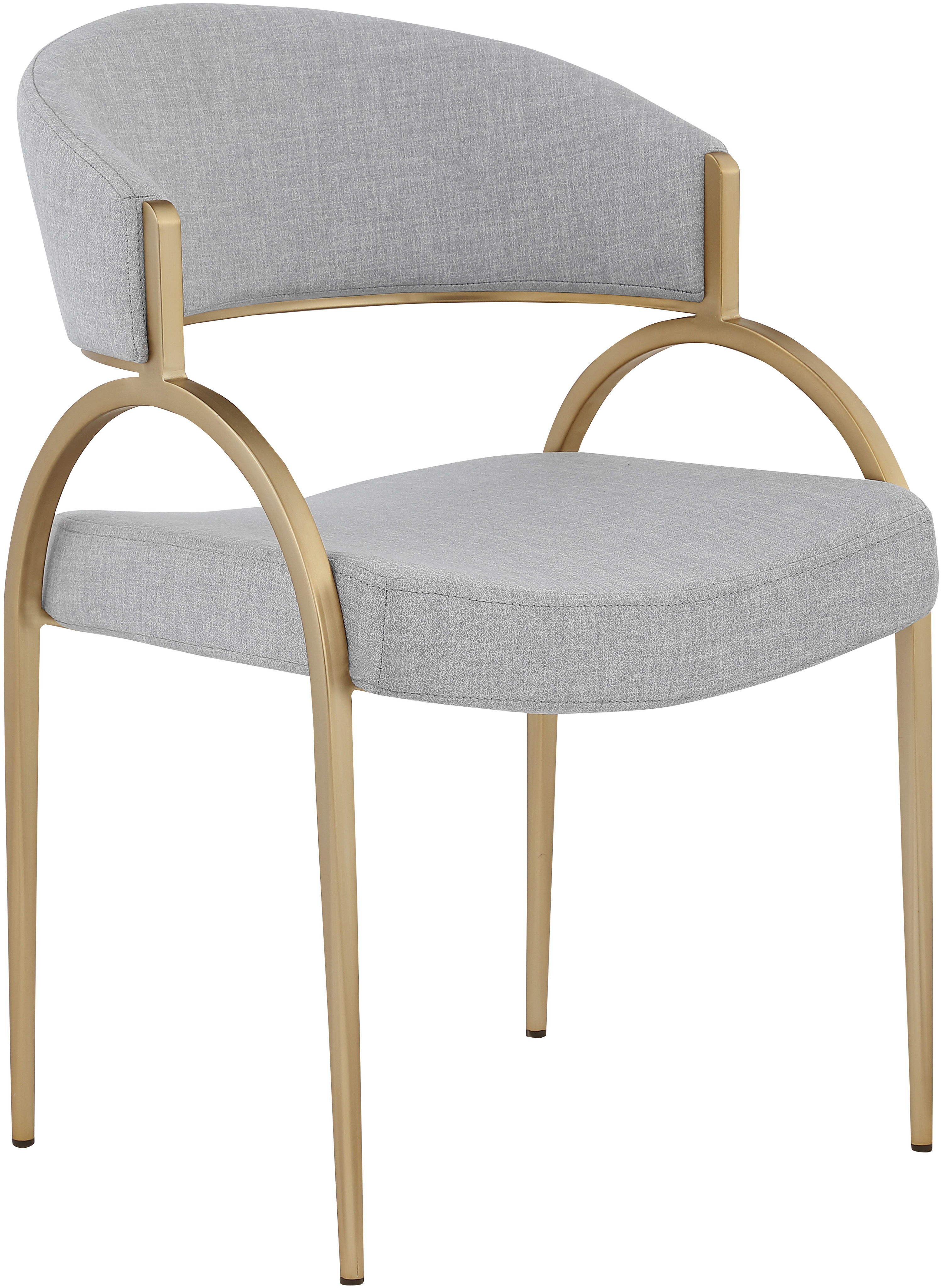 Privet - Dining Chair (Set of 2) - Gray - Fabric