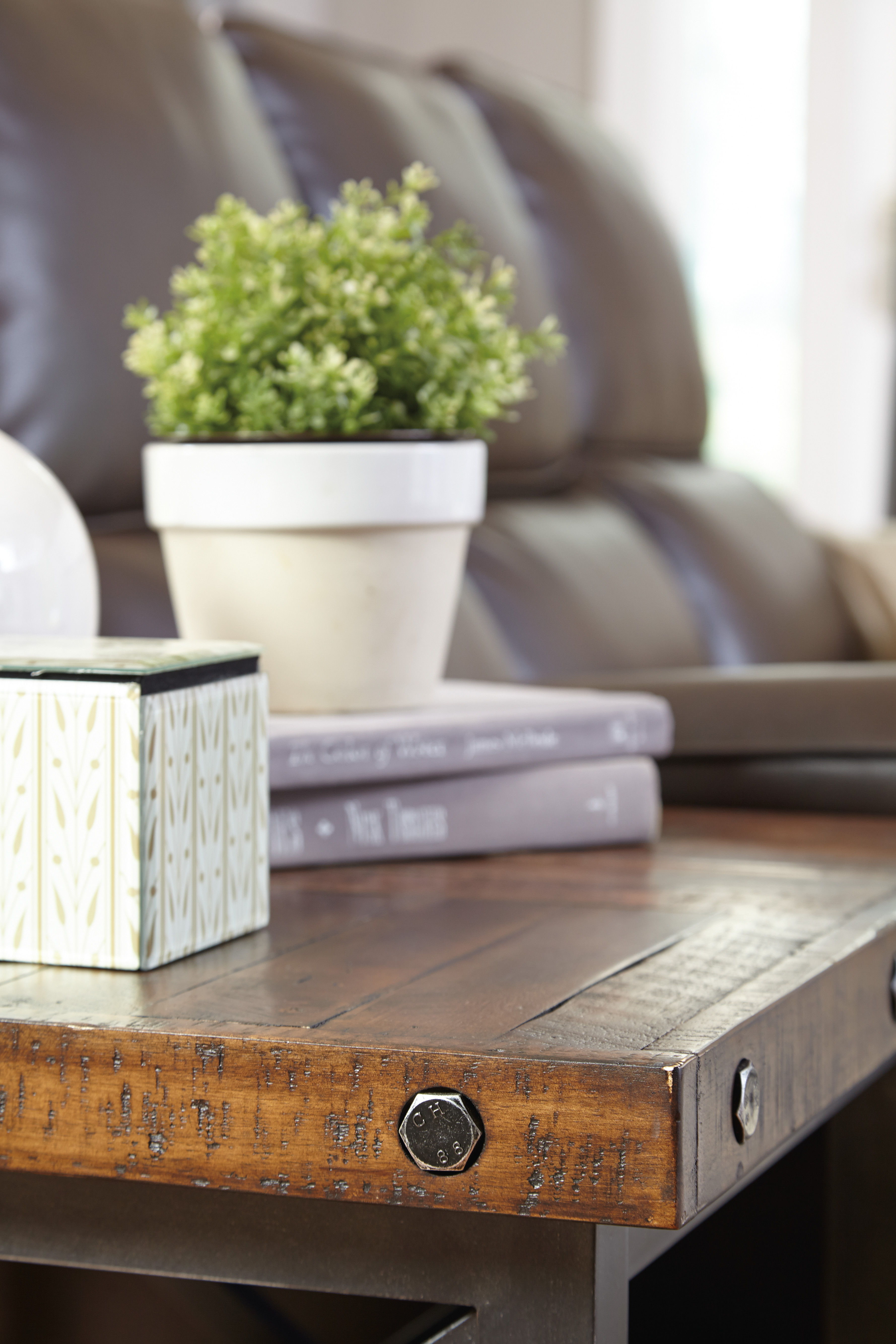 Carpenter - Chairside Table - Dark Brown, dark brown, view 4
