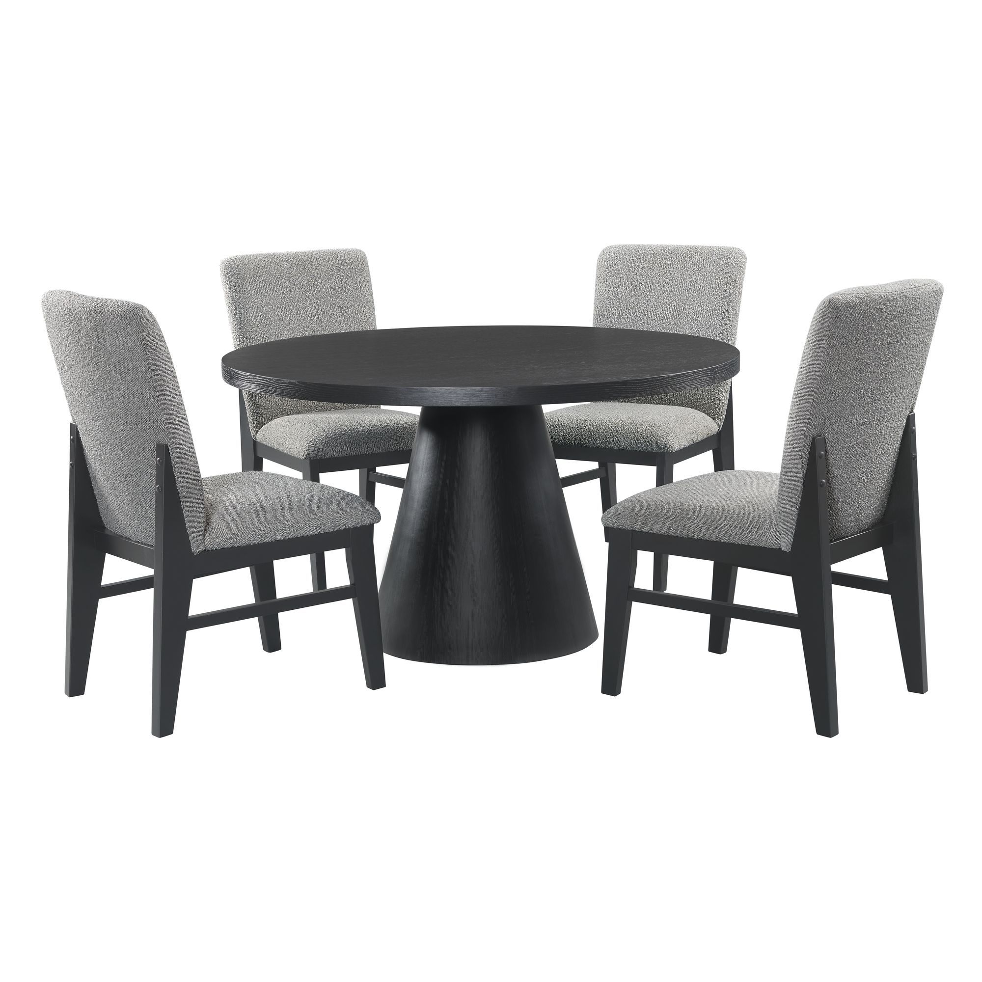 Portland - 5 Piece Standard Height Dining Set (Table And Four Chairs) - Black