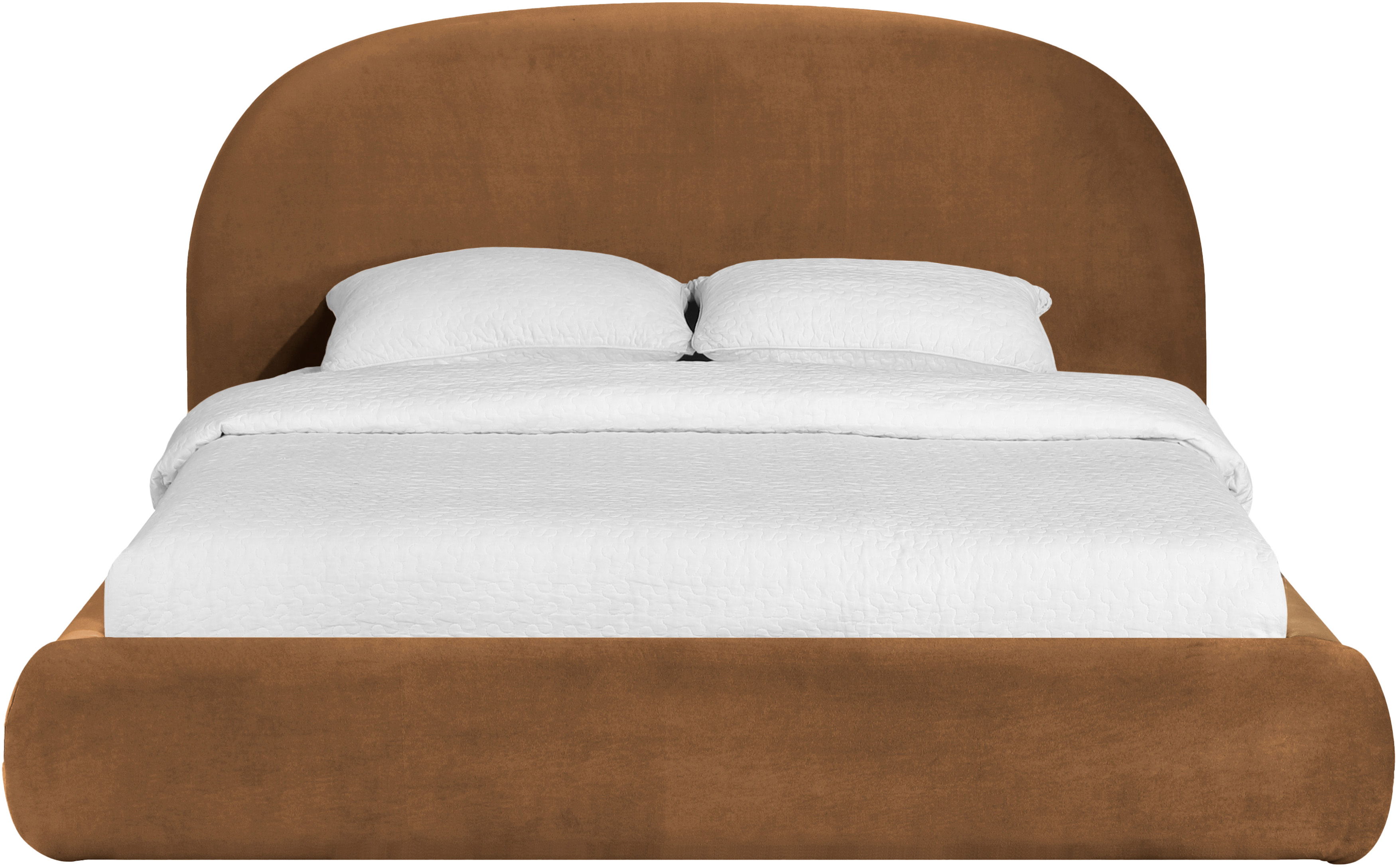 Celine - Upholstered Queen Bed - Saddle