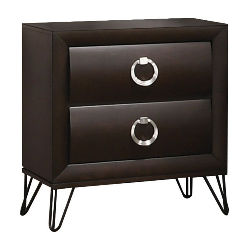 Tablita - Nightstand - Dark Merlot, dark brown