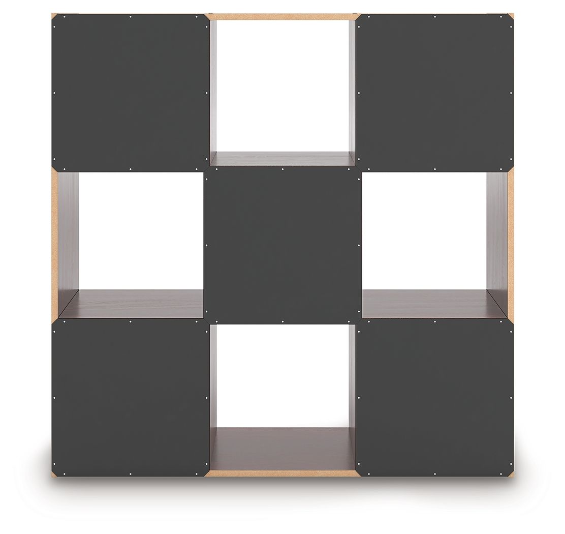 Ashley Furniture Glosmount - Nine Cube Organizer - Cherry / Light Brown - Image 5