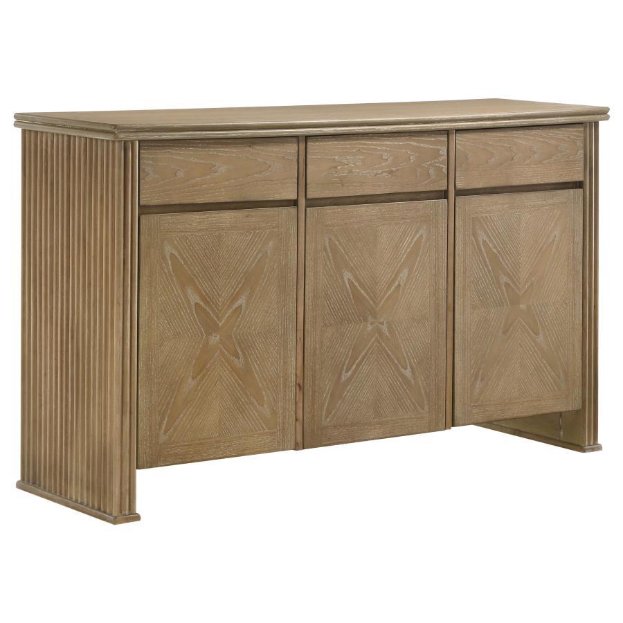 Adina - 2-Door Sideboard Server - Distressed Light Brown Image