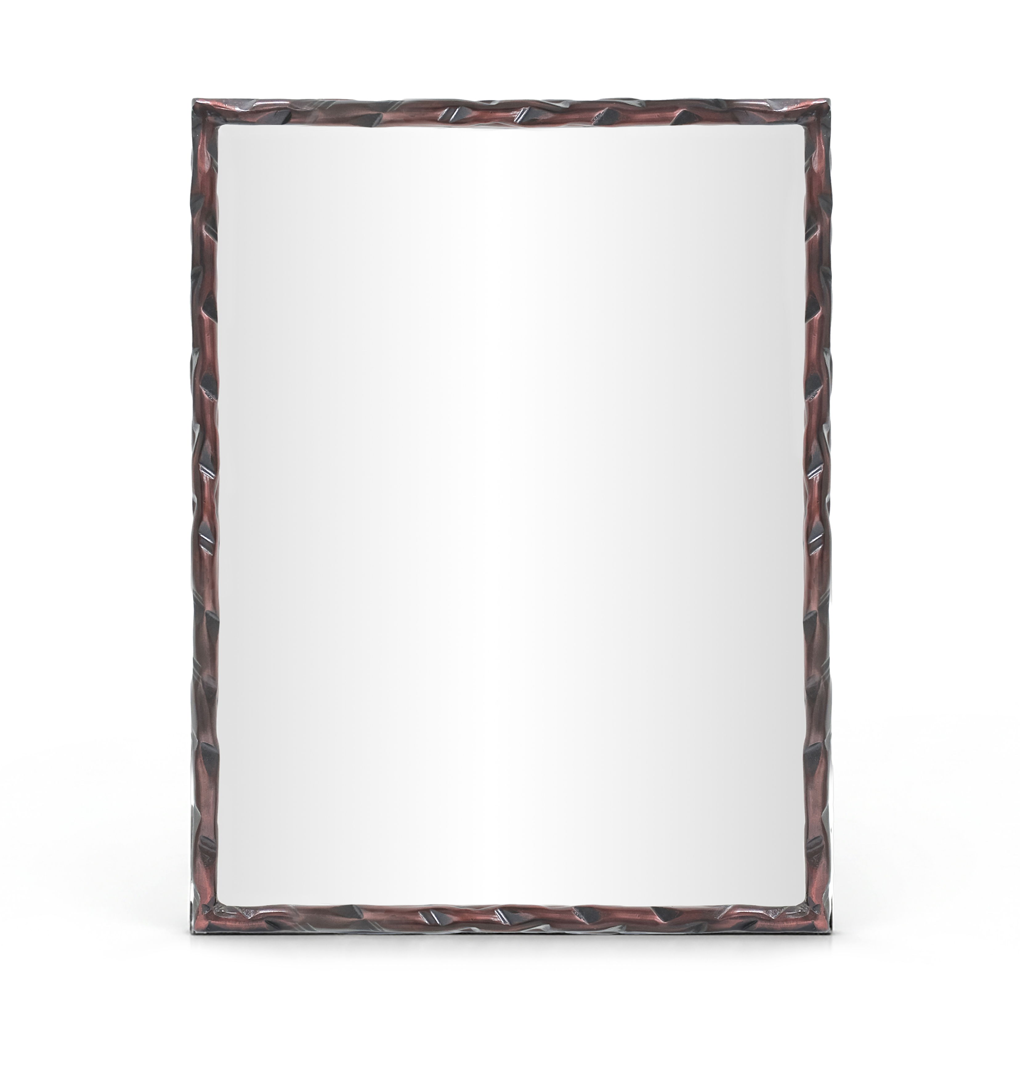 Hammer - 48" x 36" Iron Mirror - Brown