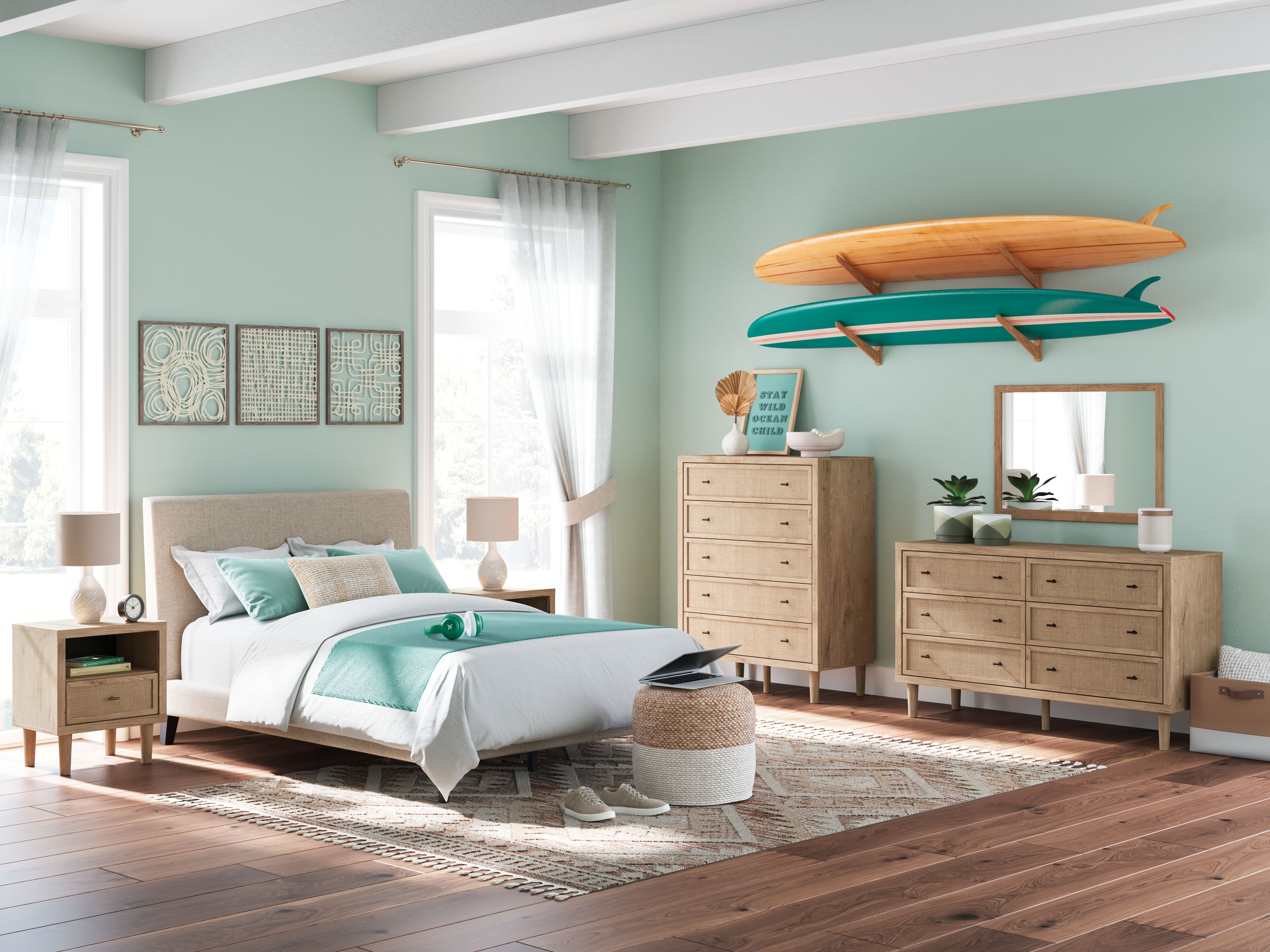 Ashley Furniture Cielden - Five Drawer Wide Chest - Two-Tone - Image 11