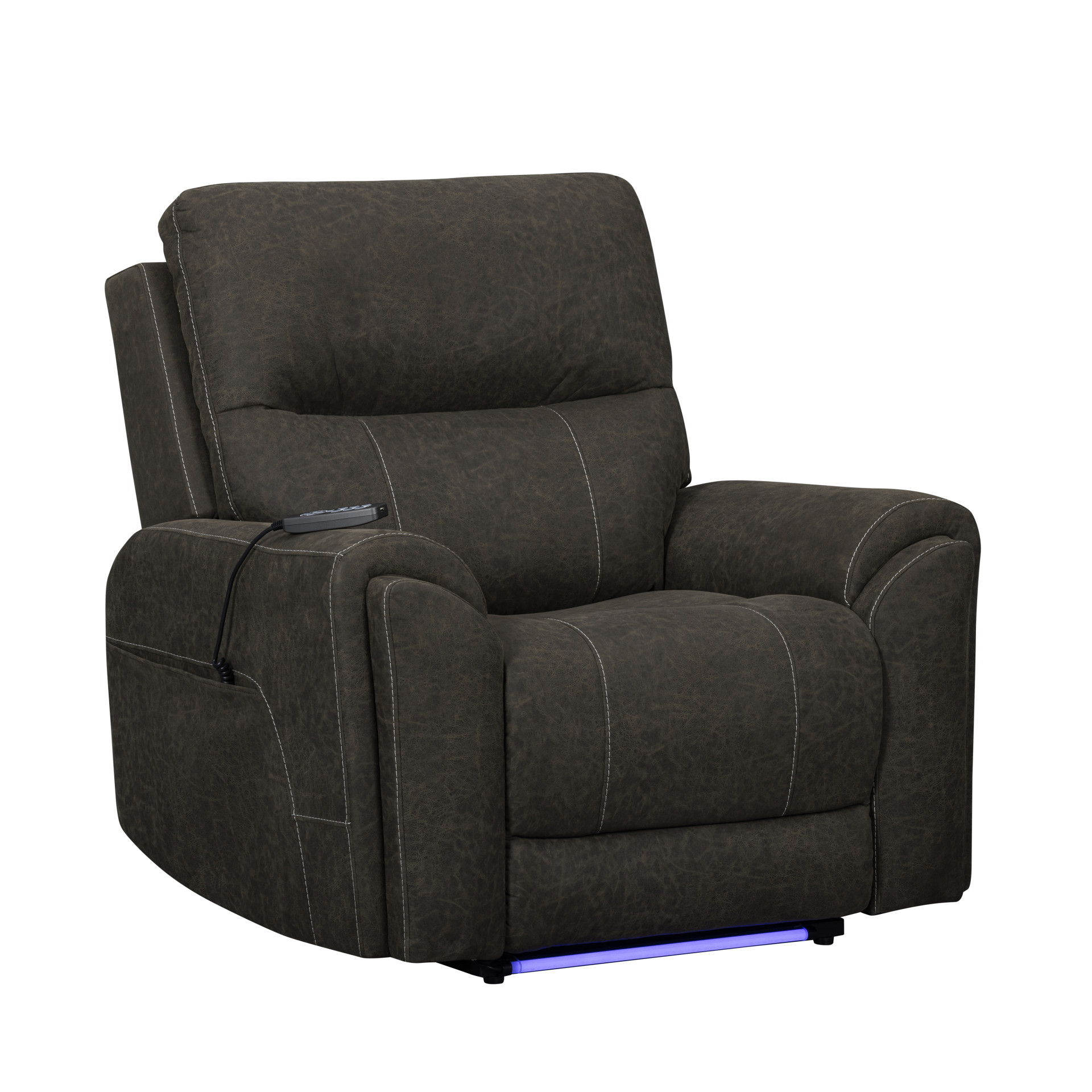 Gaia - Auto Glider Recliner With Power Headrest & Footrest - Sable
