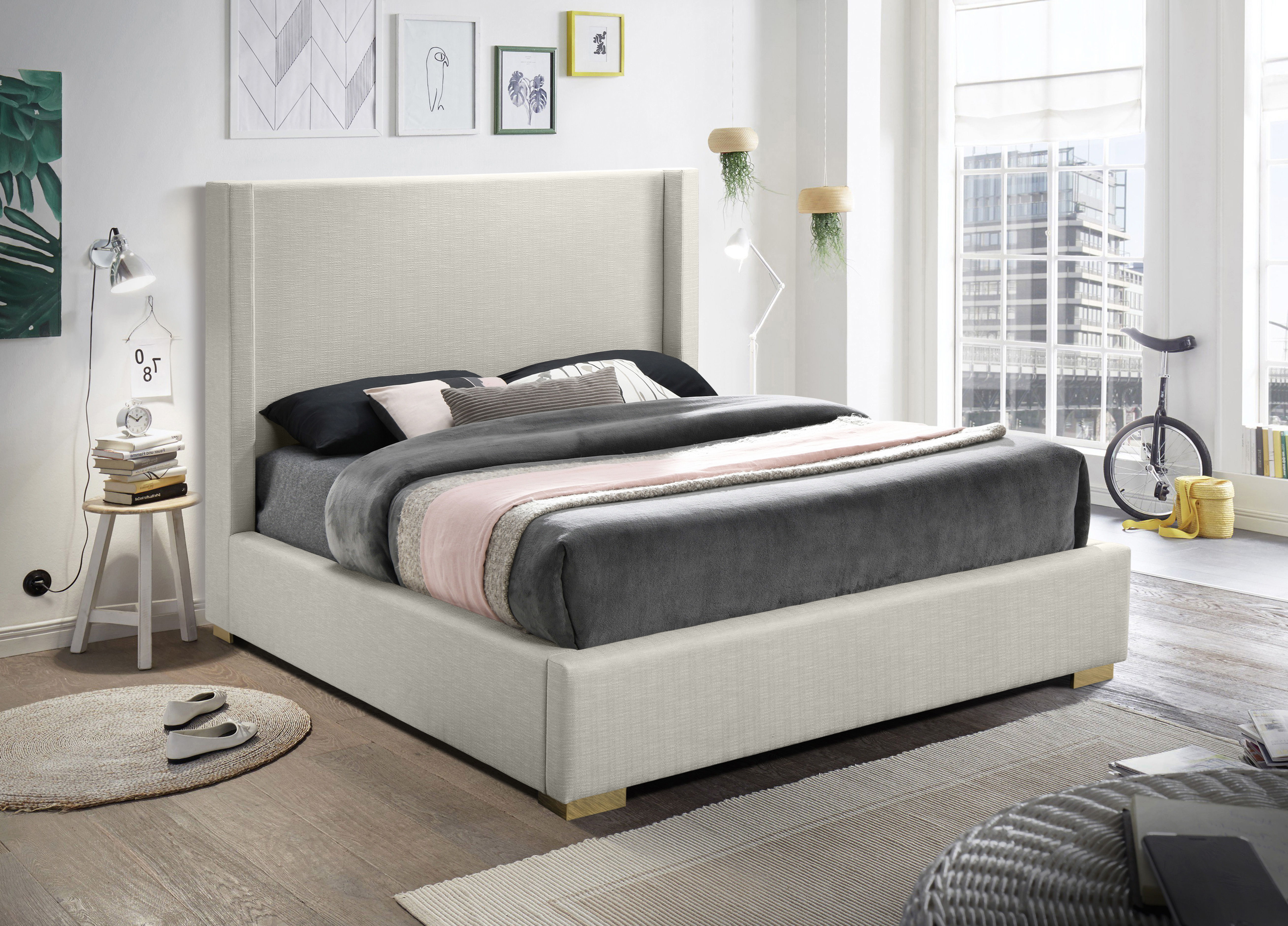 Royce - Full Bed - Beige