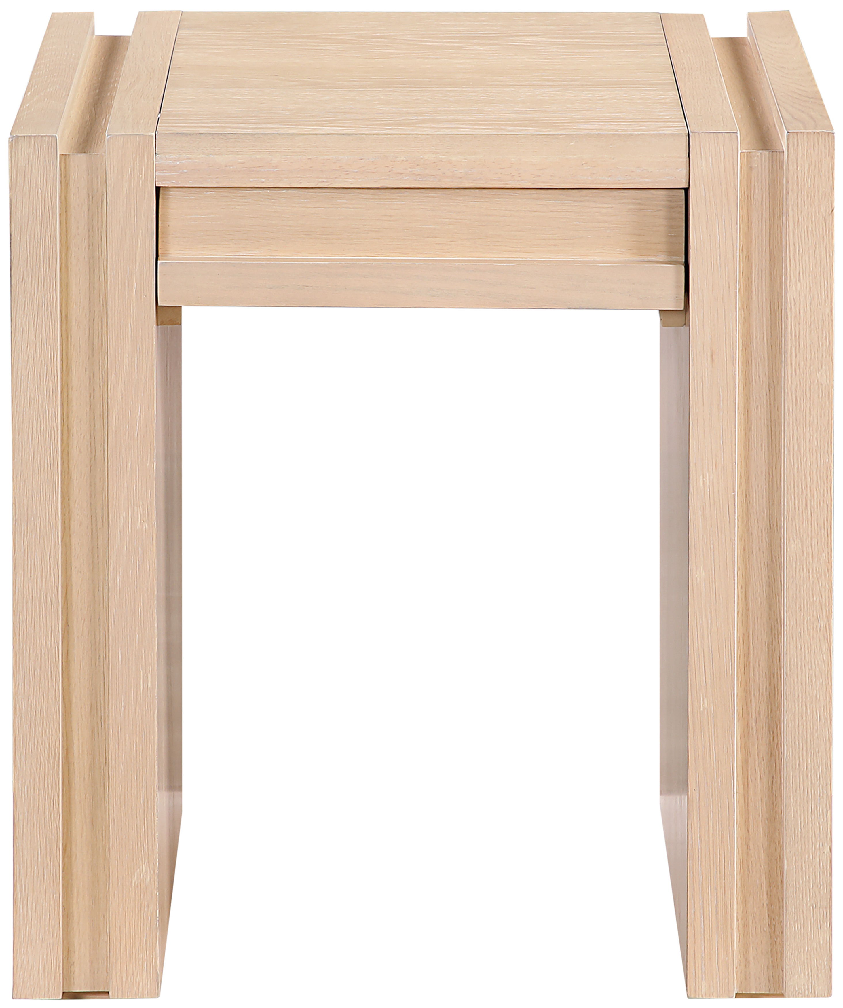 Stanton - Oak Veneer And Solid Wood End Table - Natural