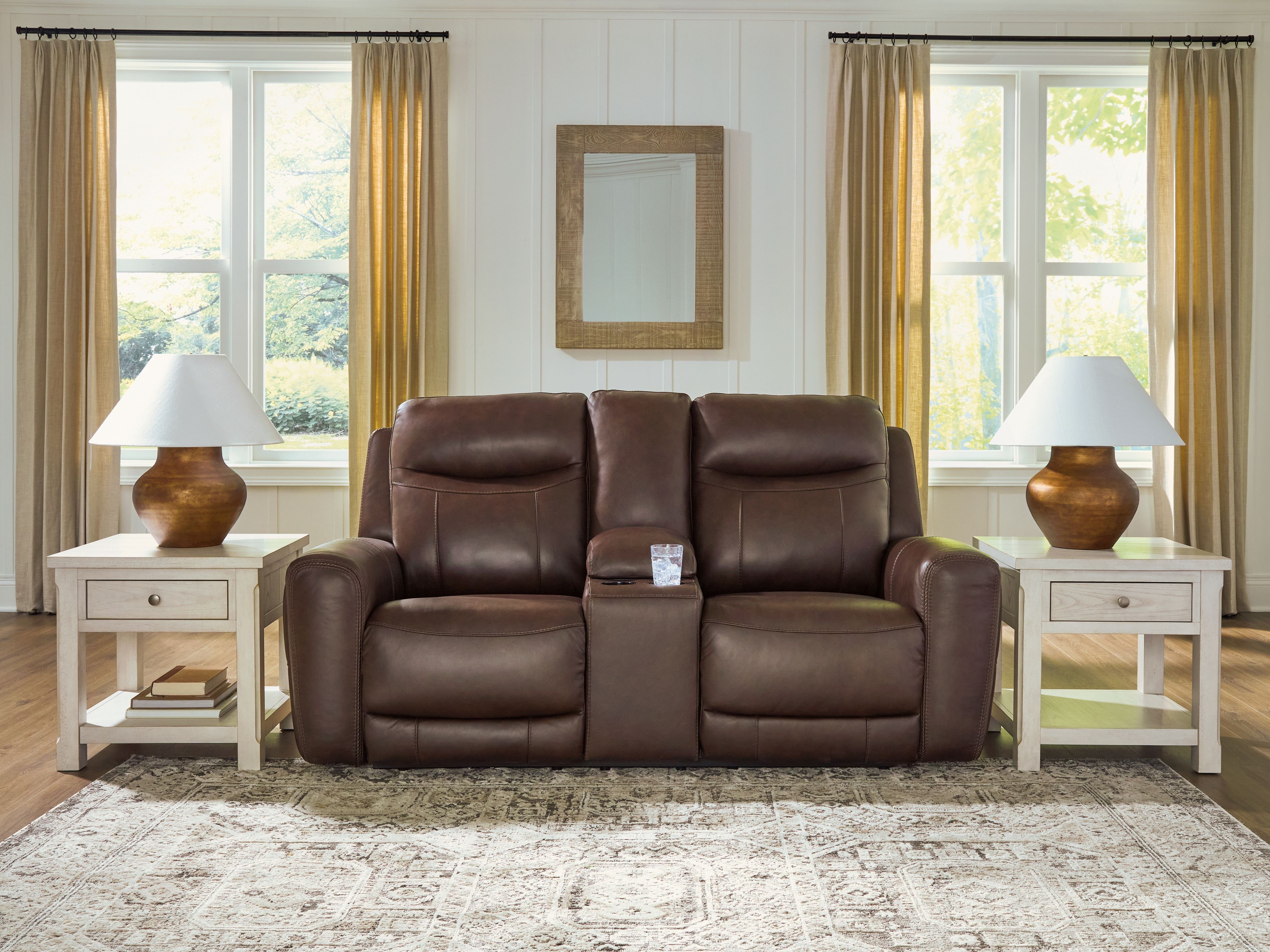 Ashley Furniture Gravier - Power Reclining Loveseat With Console / Adjustable Headrest - Cordova - Image 2