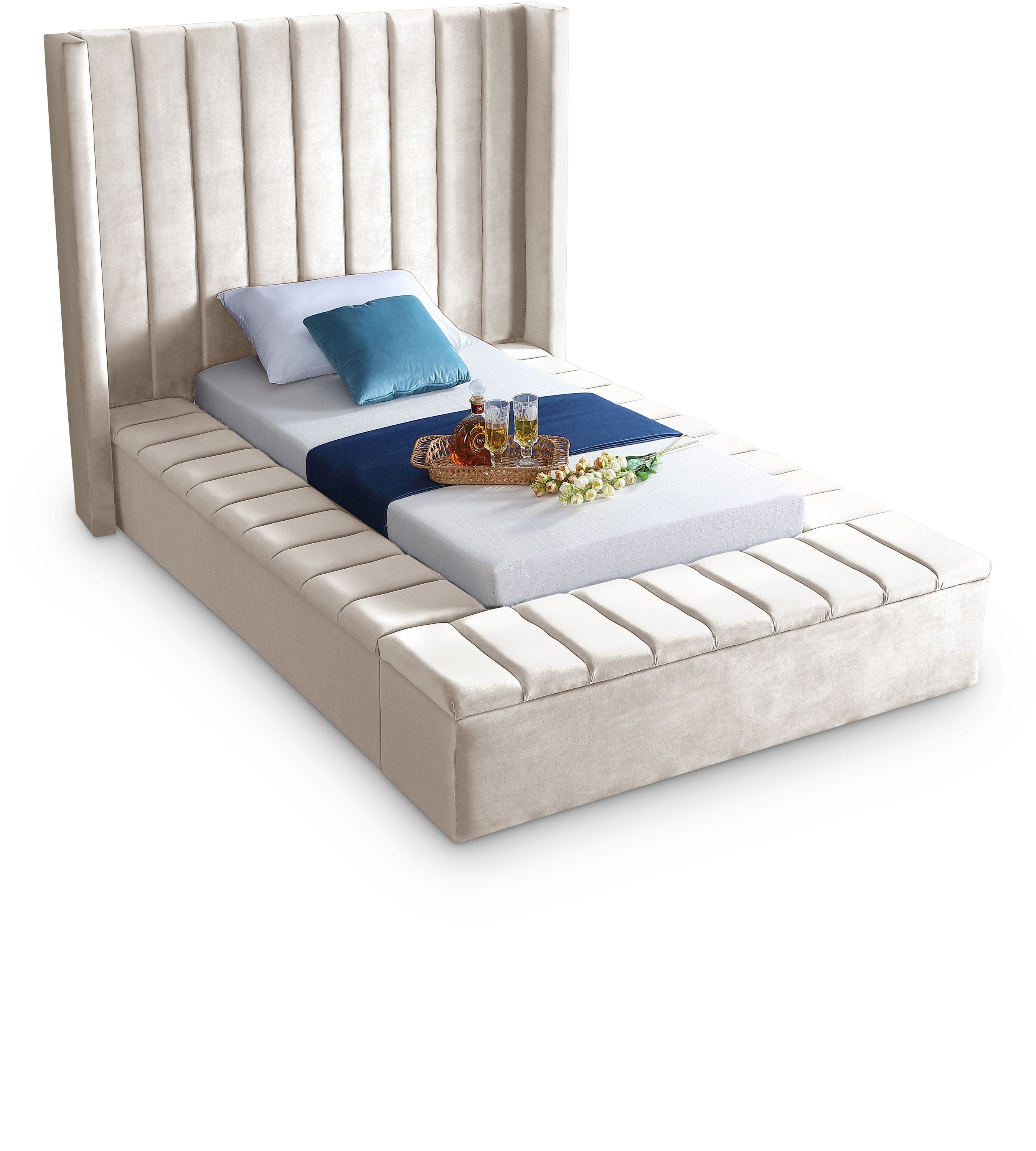 Kiki - Twin Bed - Cream
