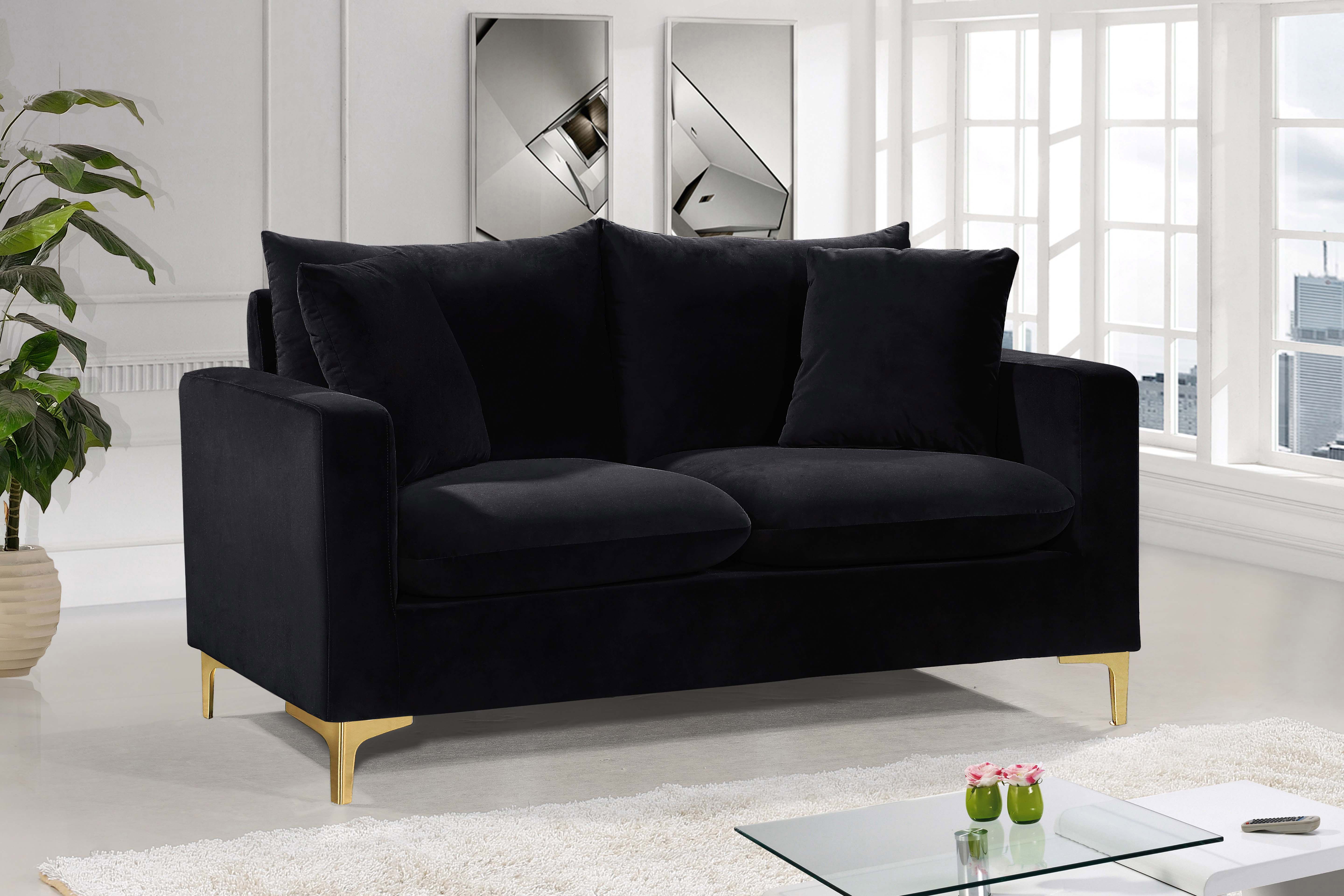 Naomi - Loveseat - Black