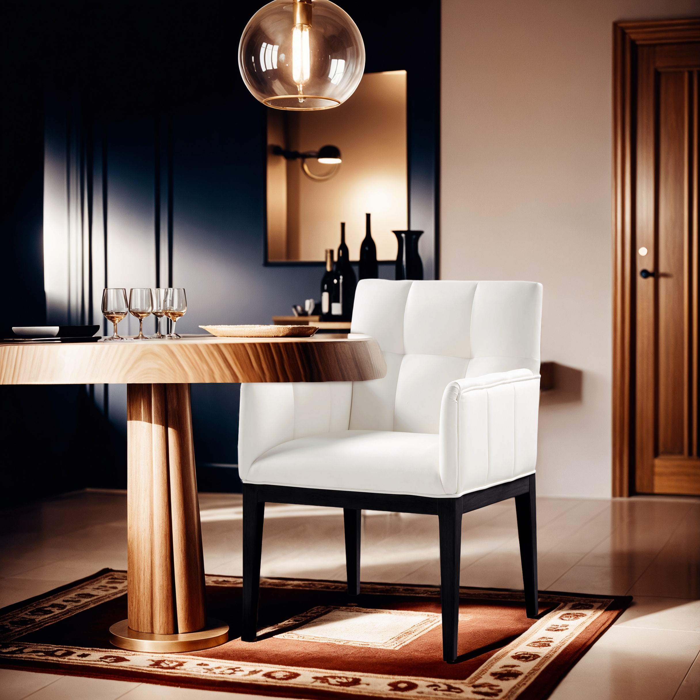 Adrian - Dining Arm Chair (Set of 2) - Cream
