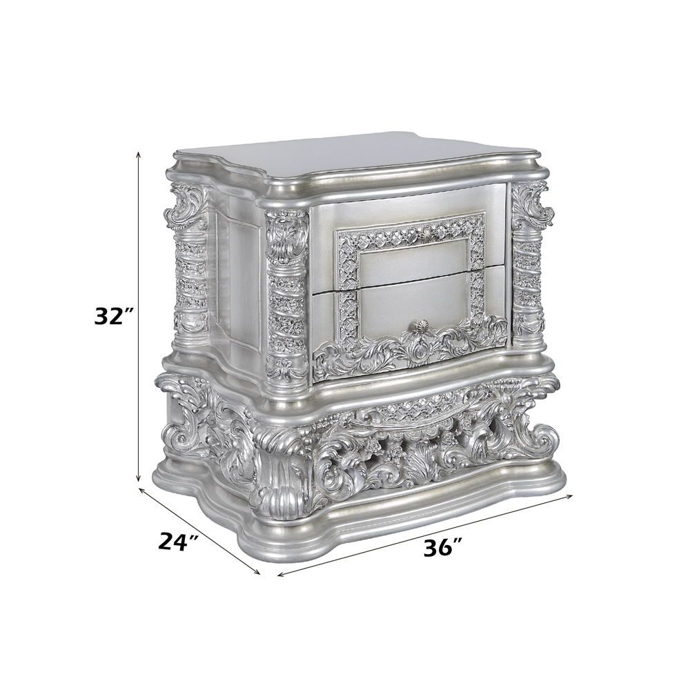 Valkyrie - Nightstand - Antique Platinum, silver, view 7