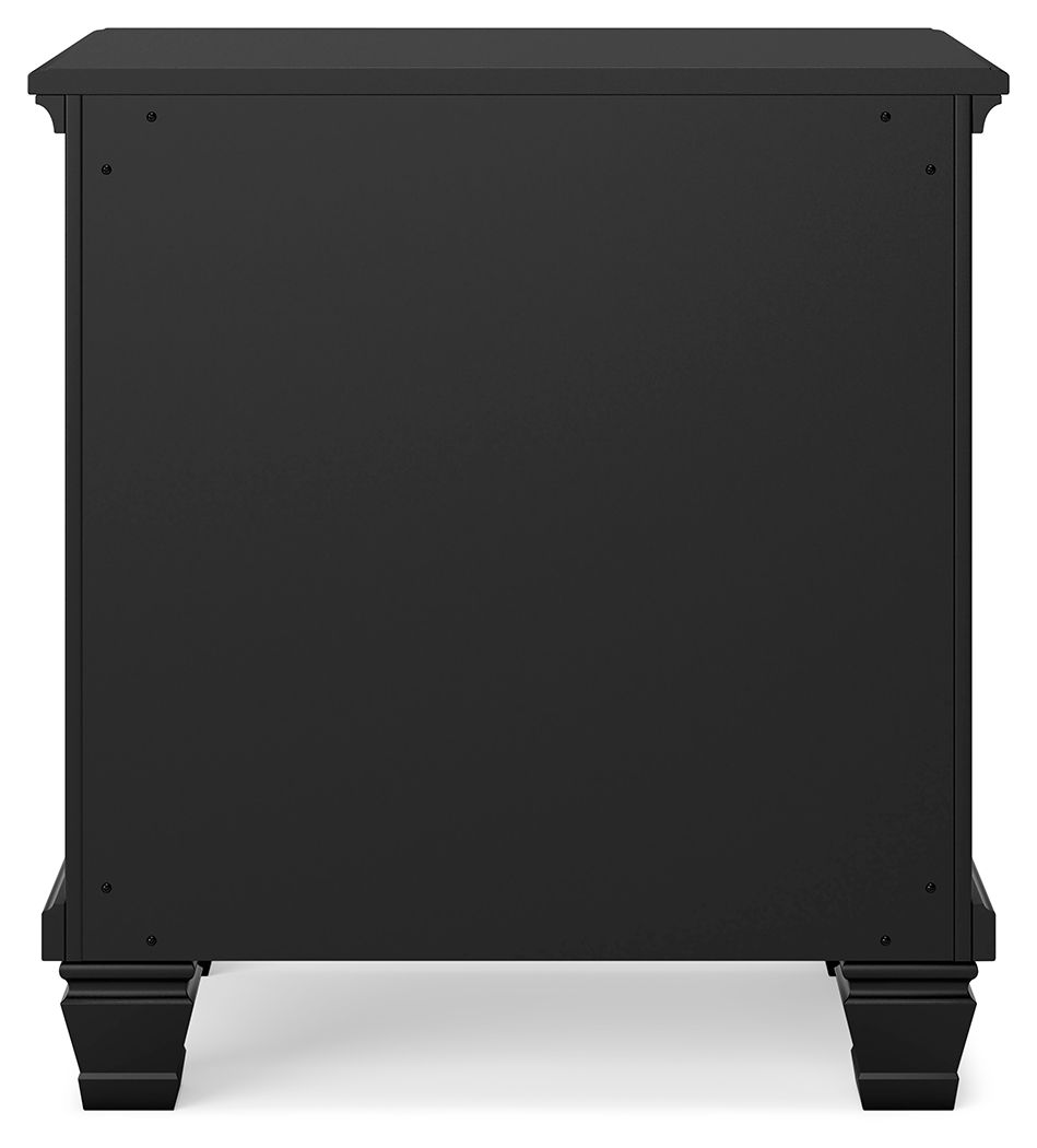 Ashley Furniture Lanolee - Two Drawer Nightstand - Black - Image 5