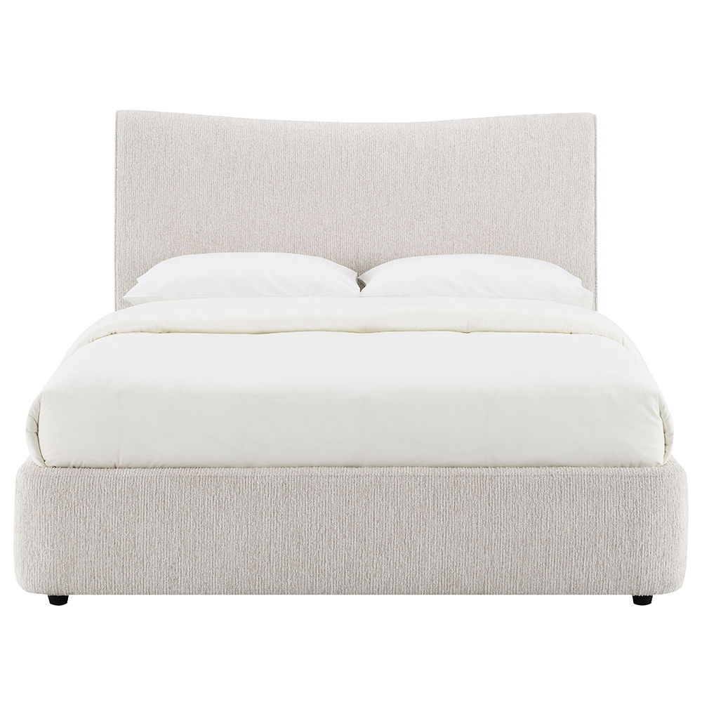 Renee - Queen Bed - Aperol Beige Chenille, beige, view 8