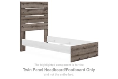 Graystorm – Twin Panel Headboard/Footboard – Brown Gray