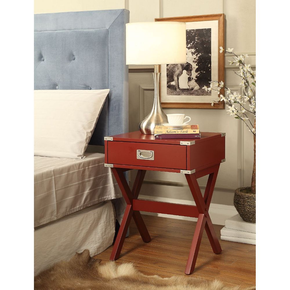 Babs - Accent Table - Red, red, view 4