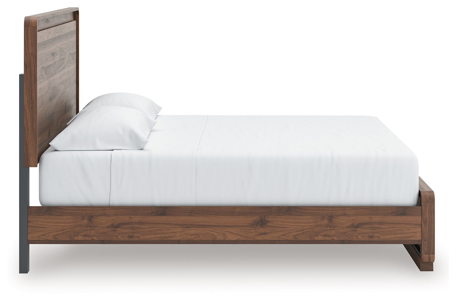 Ashley Furniture Fortlorn - King Panel Bed - Walnut Brown - Image 10