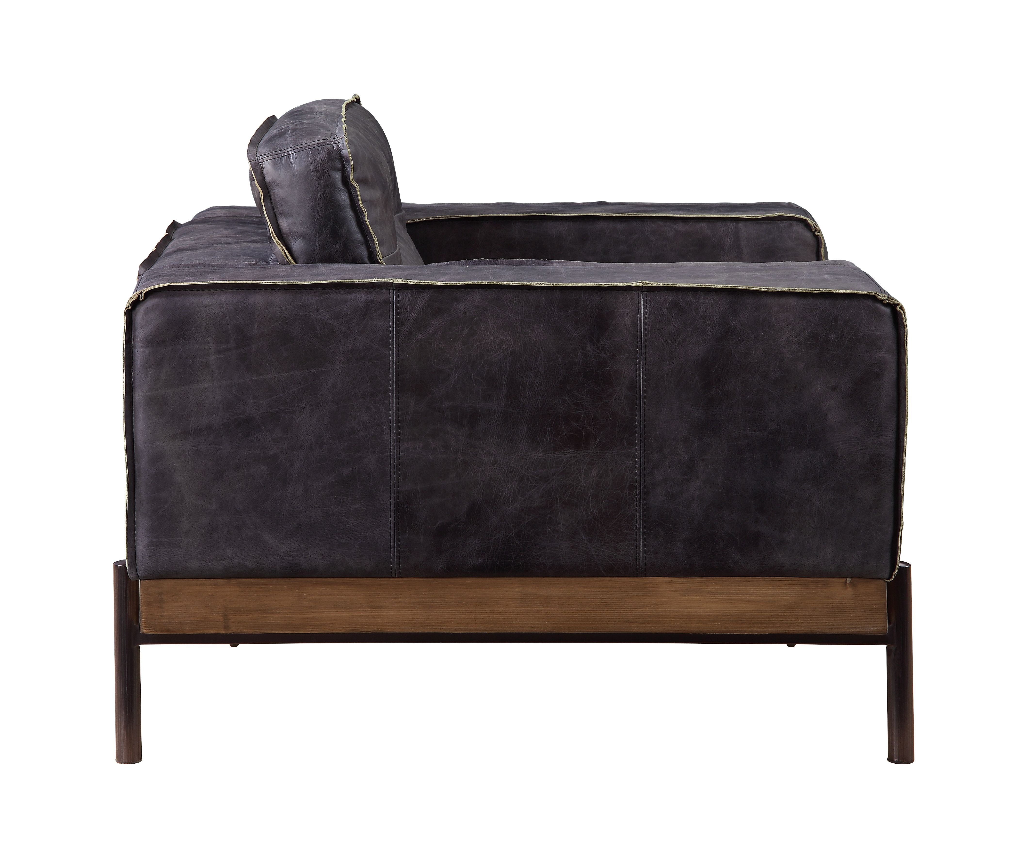 Silchester - Chair - Antique Ebony Top Grain Leather, black, view 5