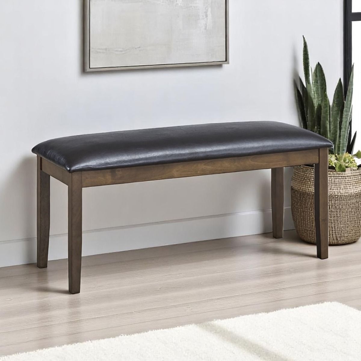 Damica - Bench - Brown / Walnut, dark brown, view 7