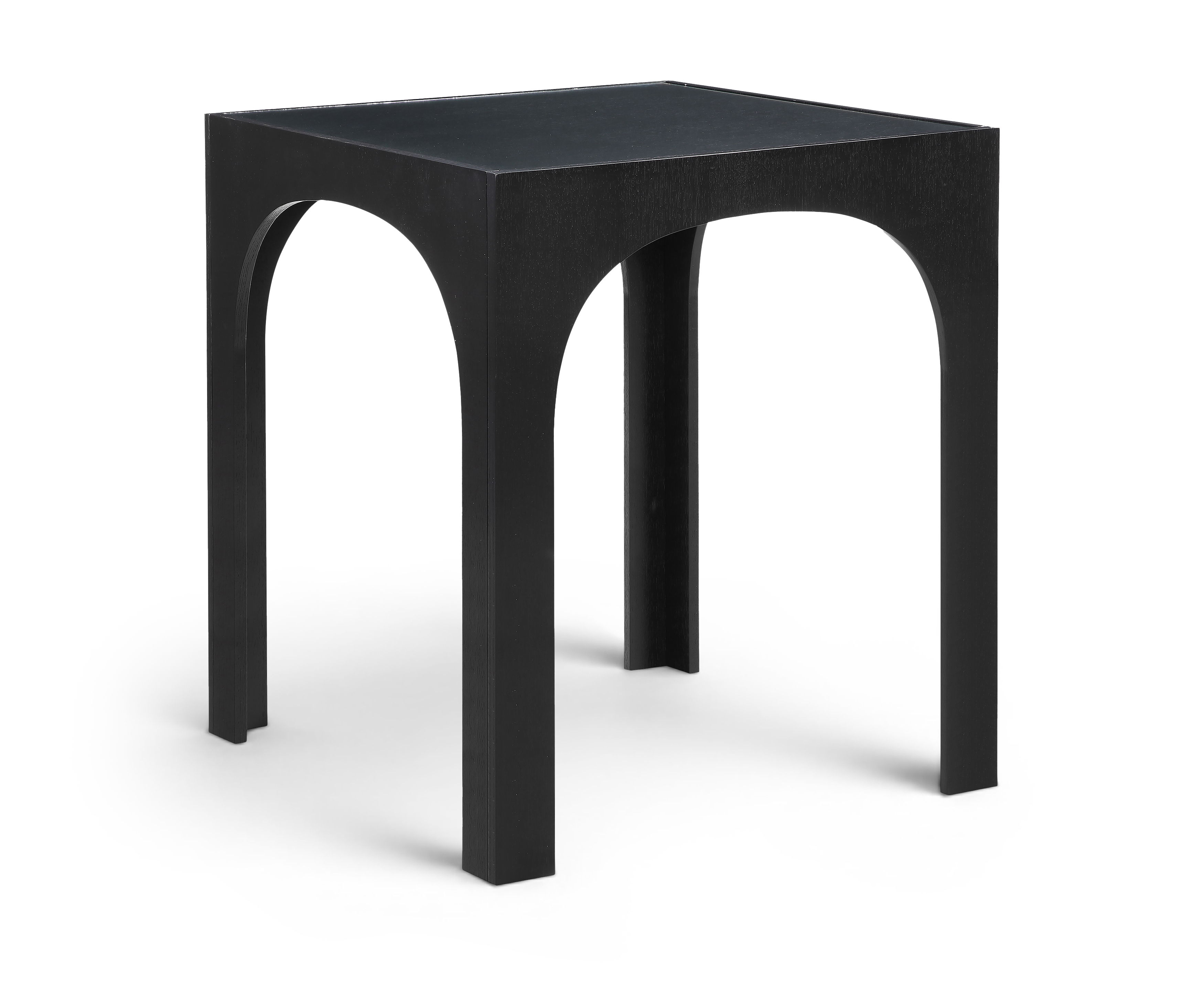 Waldorf - Tempered Glass Top Bar Height Table - Black