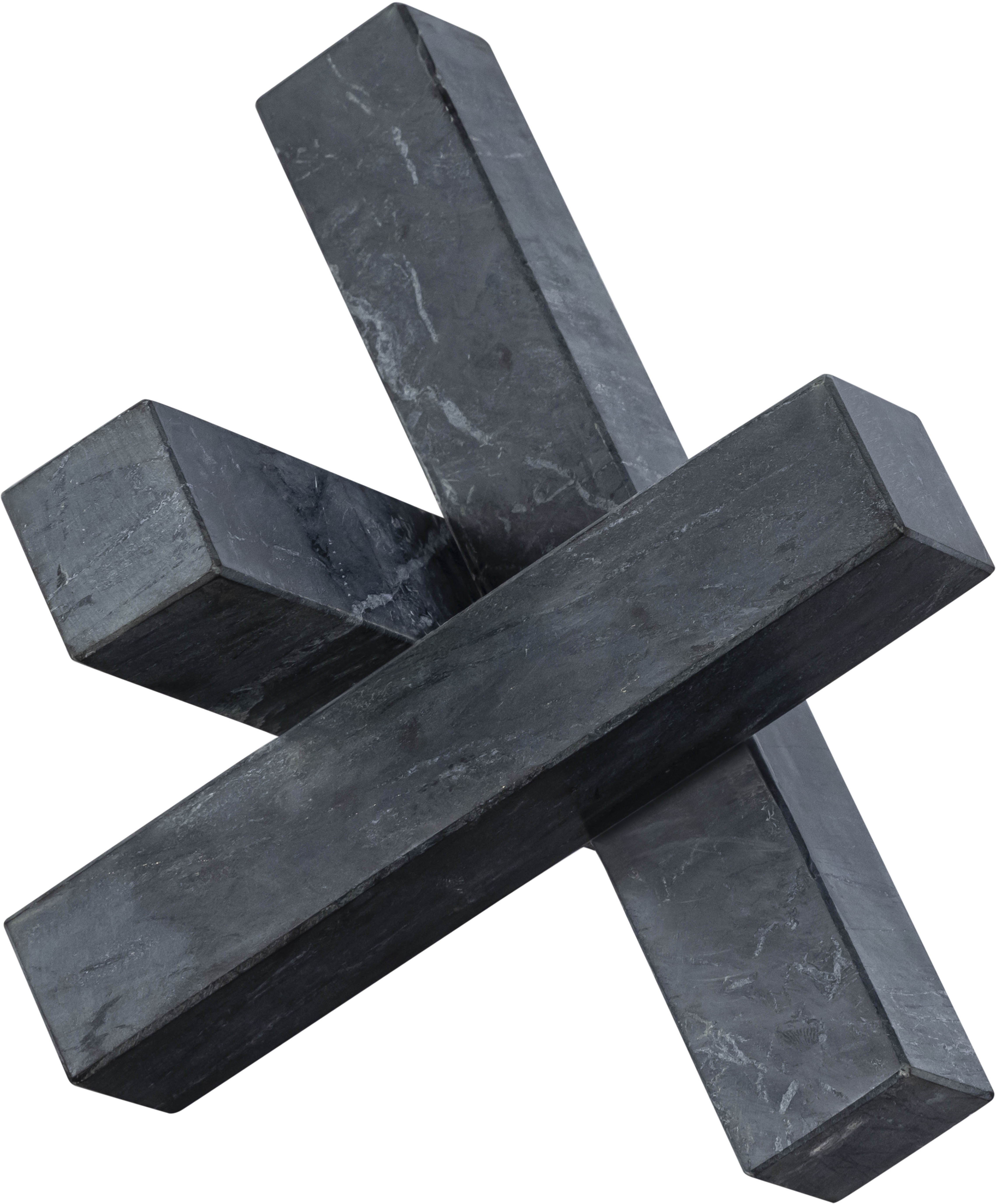 Stix - Marble Decorative Object - Black