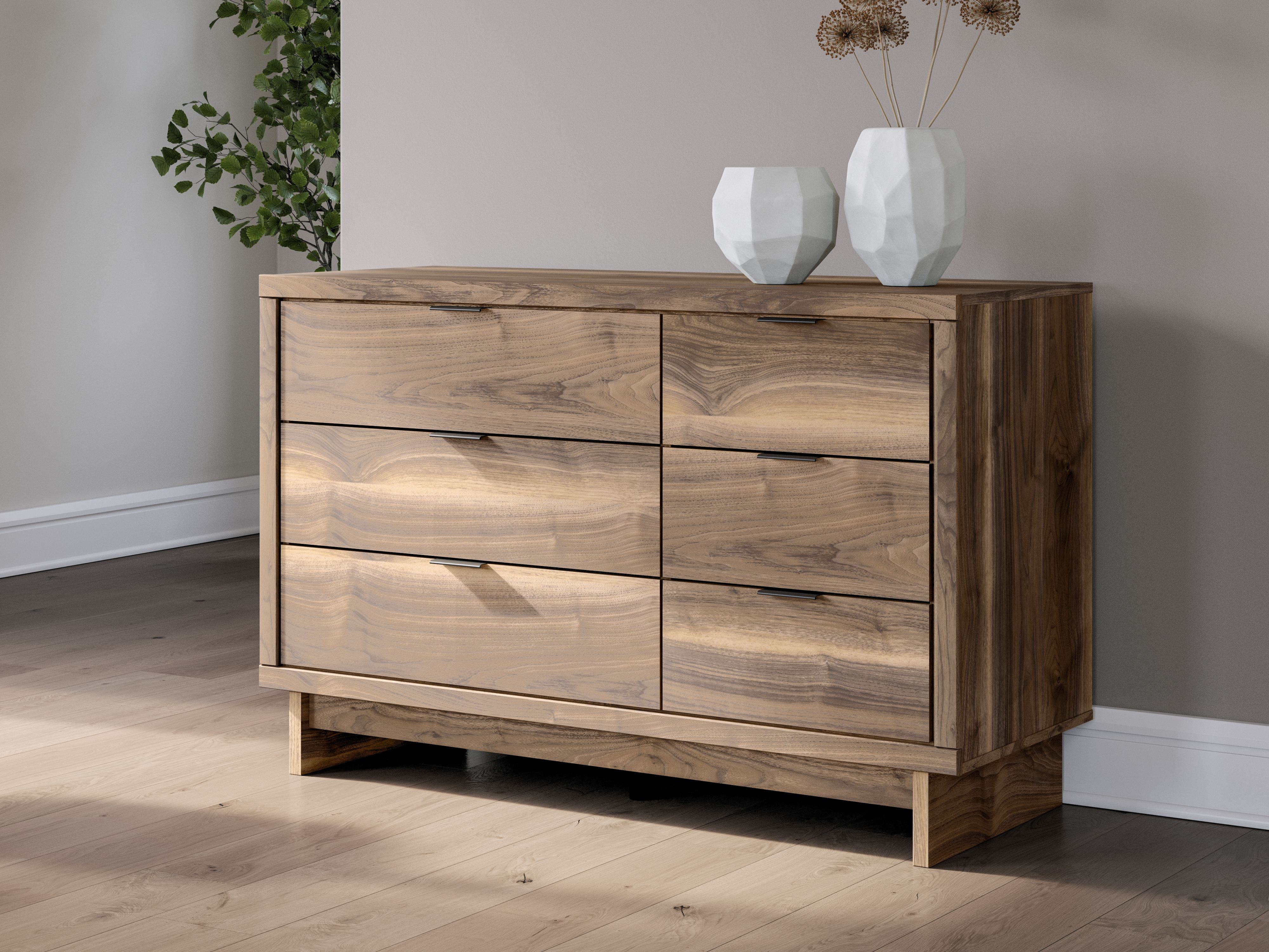 Chirason - Six Drawers Dresser - Brown