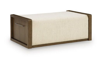 Marxmore – Upholstered Ottoman With Storage – Brown