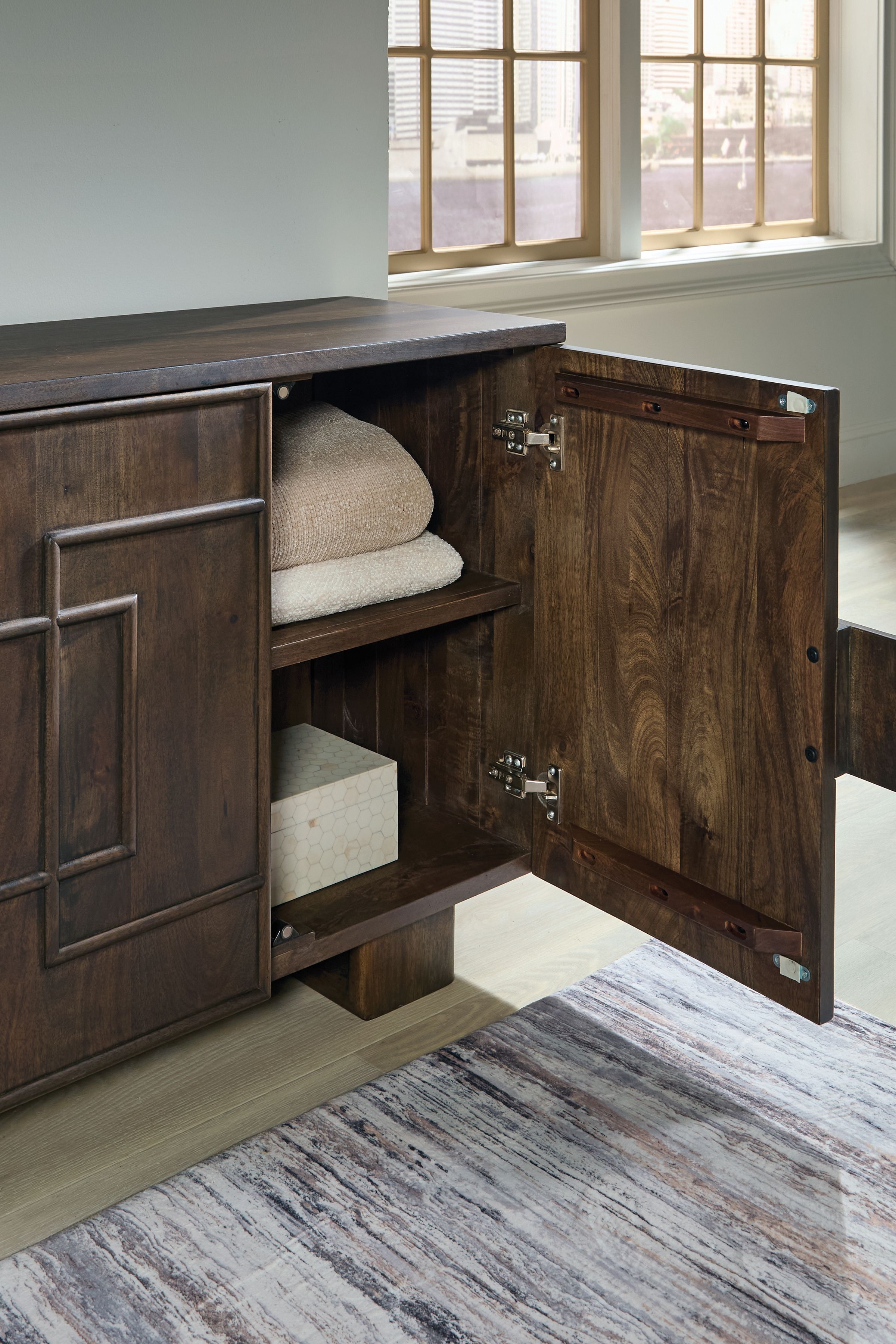 Ashley Furniture Cato - Accent Cabinet - Dark Brown - Image 7